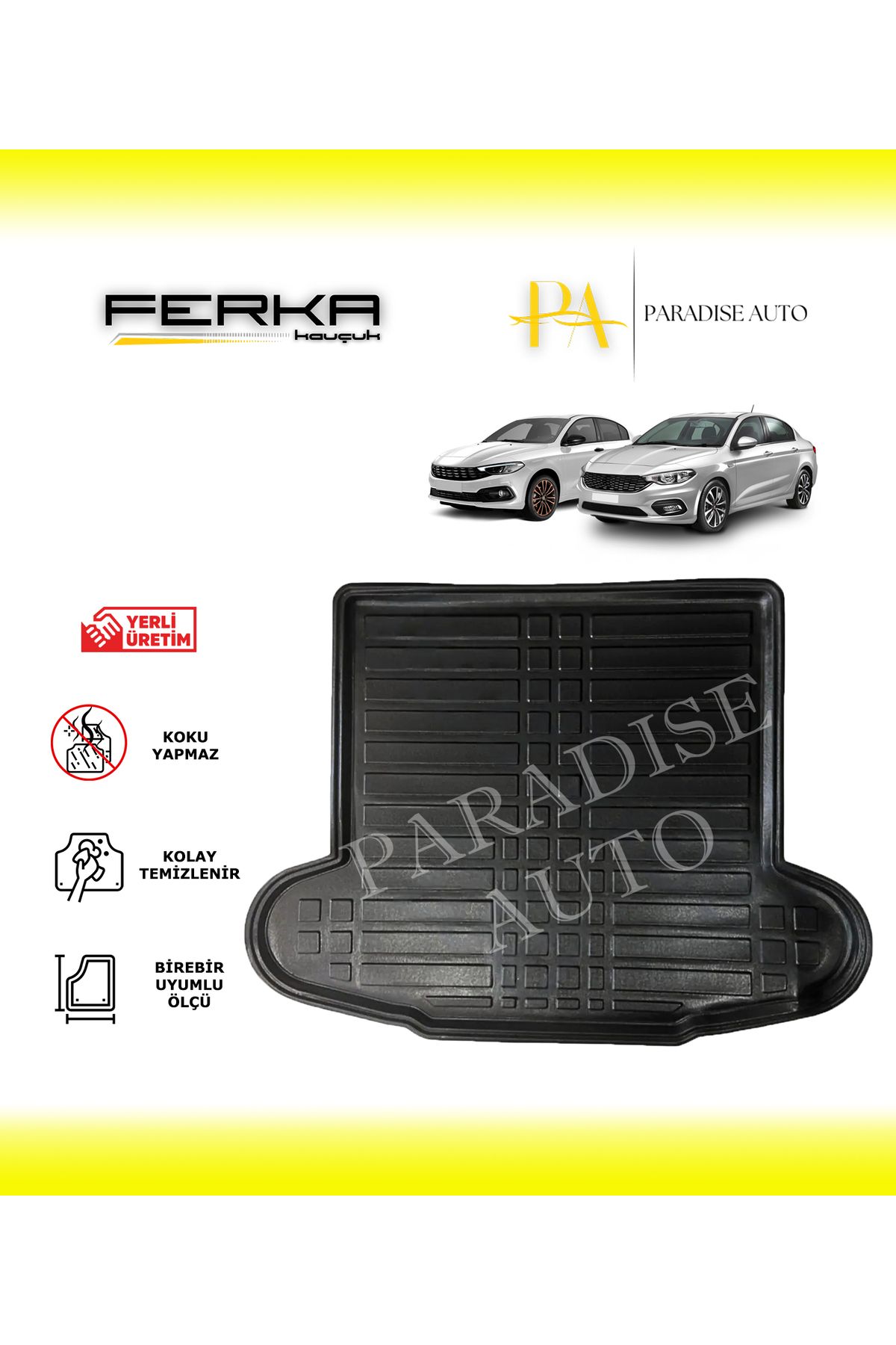 Paradise Auto Fiat Egea Sedan 2015 ve Üstü Bagaj Havuzu