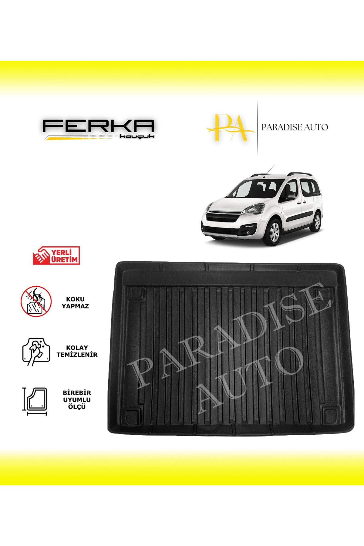 Paradise Auto Citroen Berlingo Combi S 2008-2019 Bagaj Havuzu