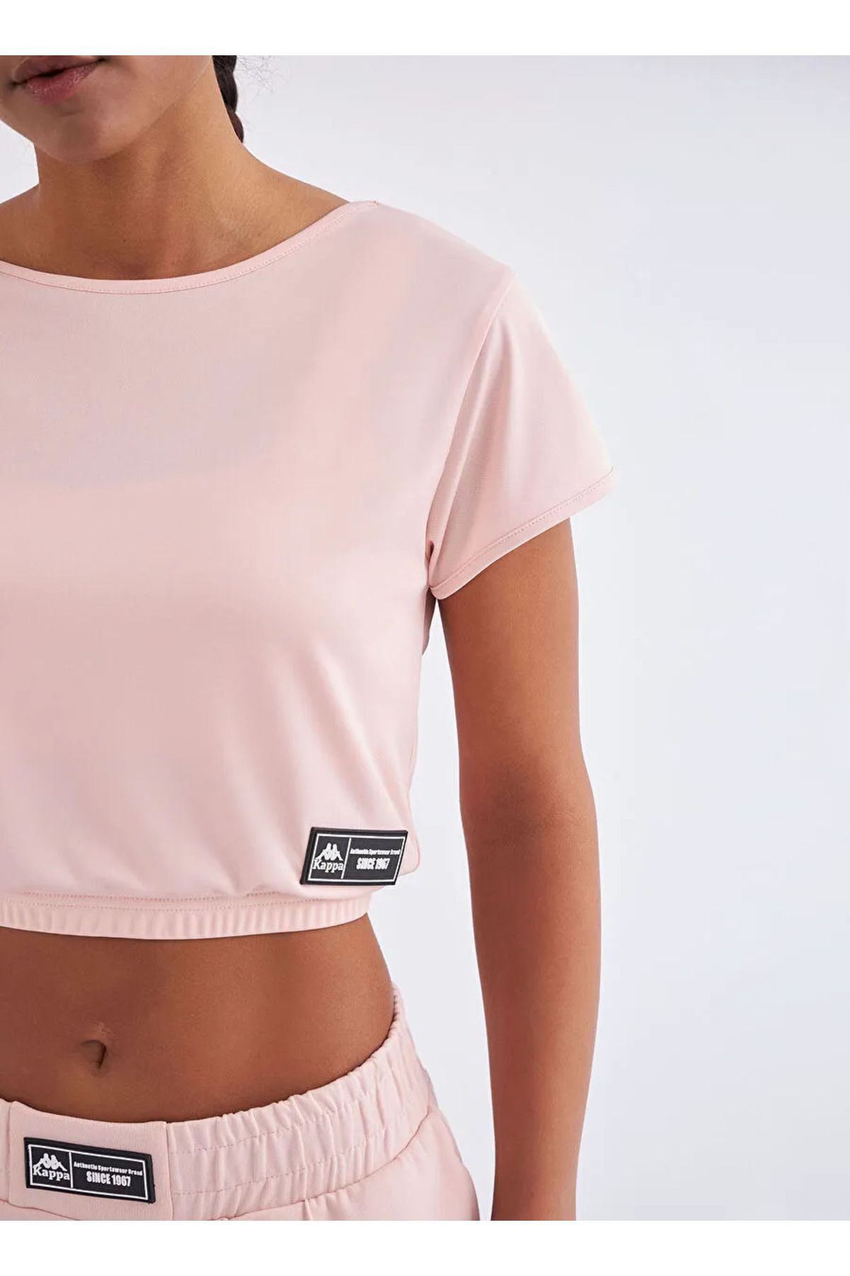 Kappa 321f4sww71 W Authentic Tier1 Lamara Bisiklet Yaka Regular Fit Düz Pembe Kadın T-Shirt