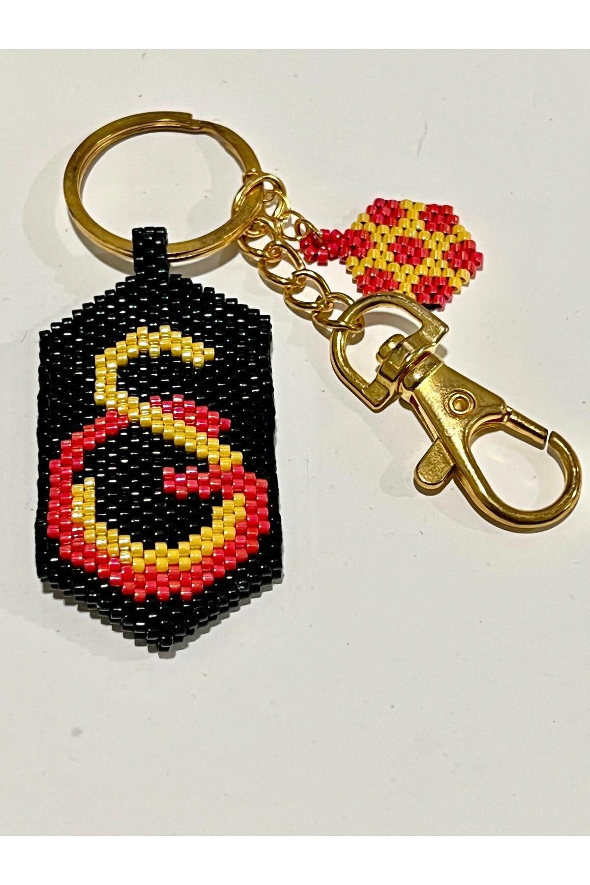 Butik Galatasaray fanatik anahtarlık Delica boncuk