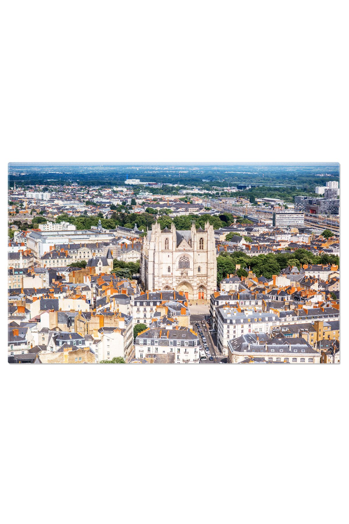 StoryGift Romania Tablou Canvas Peisaj Urban Nantes, Franta, Vechi, Medieval, Arhitectura 270 - 40 x 25