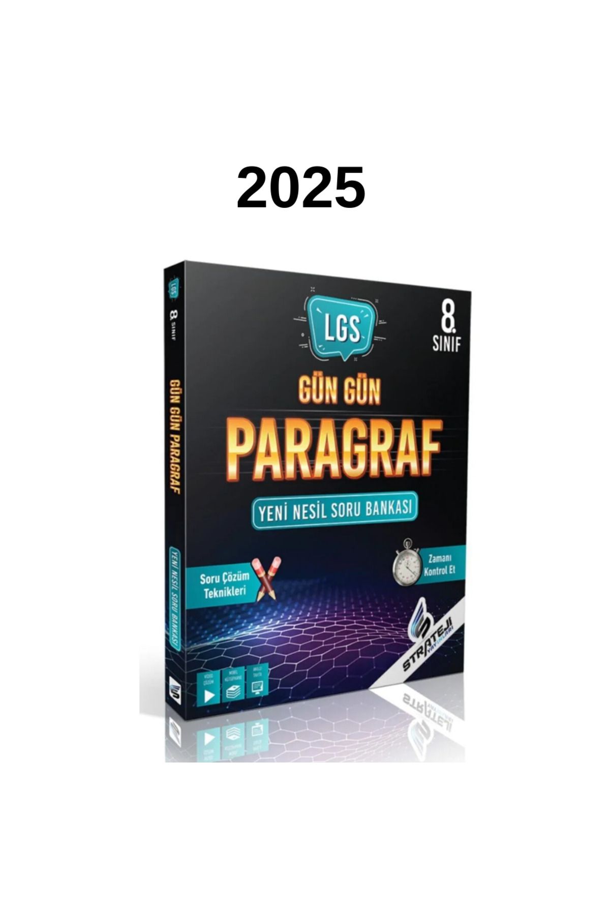 IQ YAYINLARI Strateji 8. Sınıf Lgs Gün Gün Paragraf Soru Bankası 2025