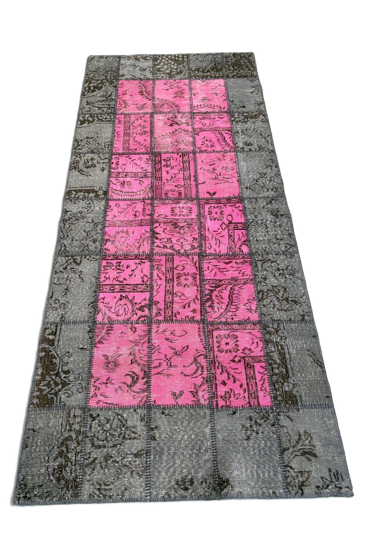 1001Rugs Patchwork El Halı 120 x 280