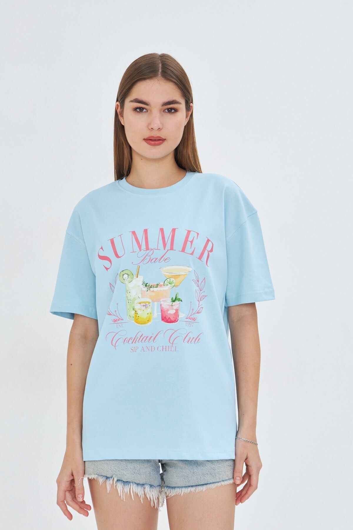 The Champ Clothing-Tricou de damă cu imprimeu de vară 100% design 4