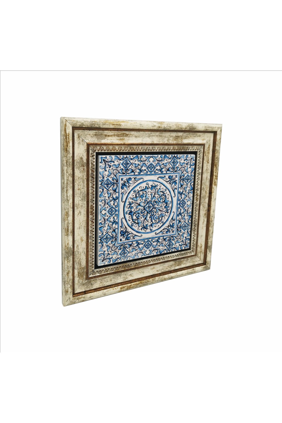 Sadrazam İtalyan Deseni Baskılı Doğaltaş Tablo (25 X 25 KD-74)