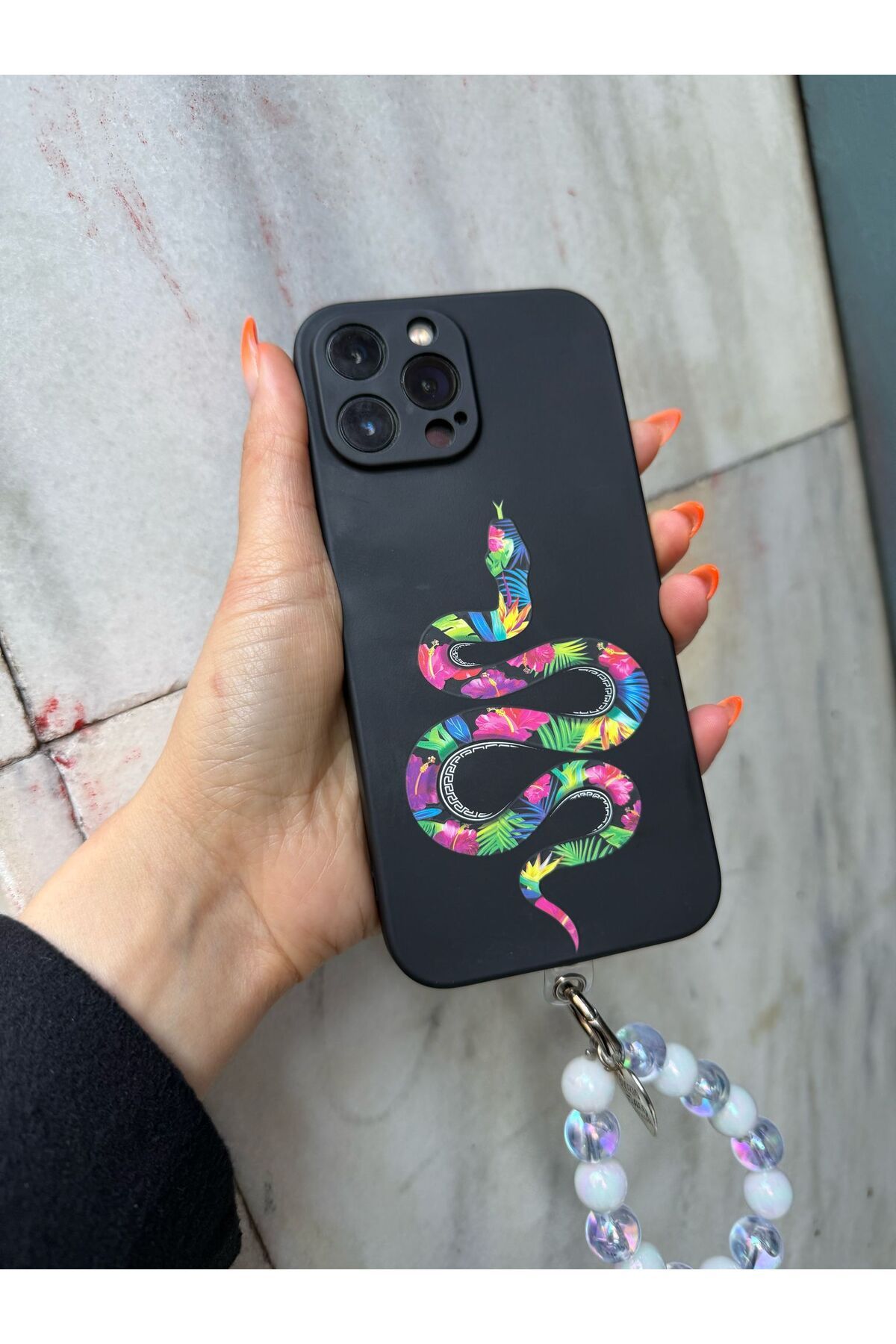 ZEYZEYBUTİK IPHONE 13 PROMAX YILAN DESEN TELEFON KILIFI