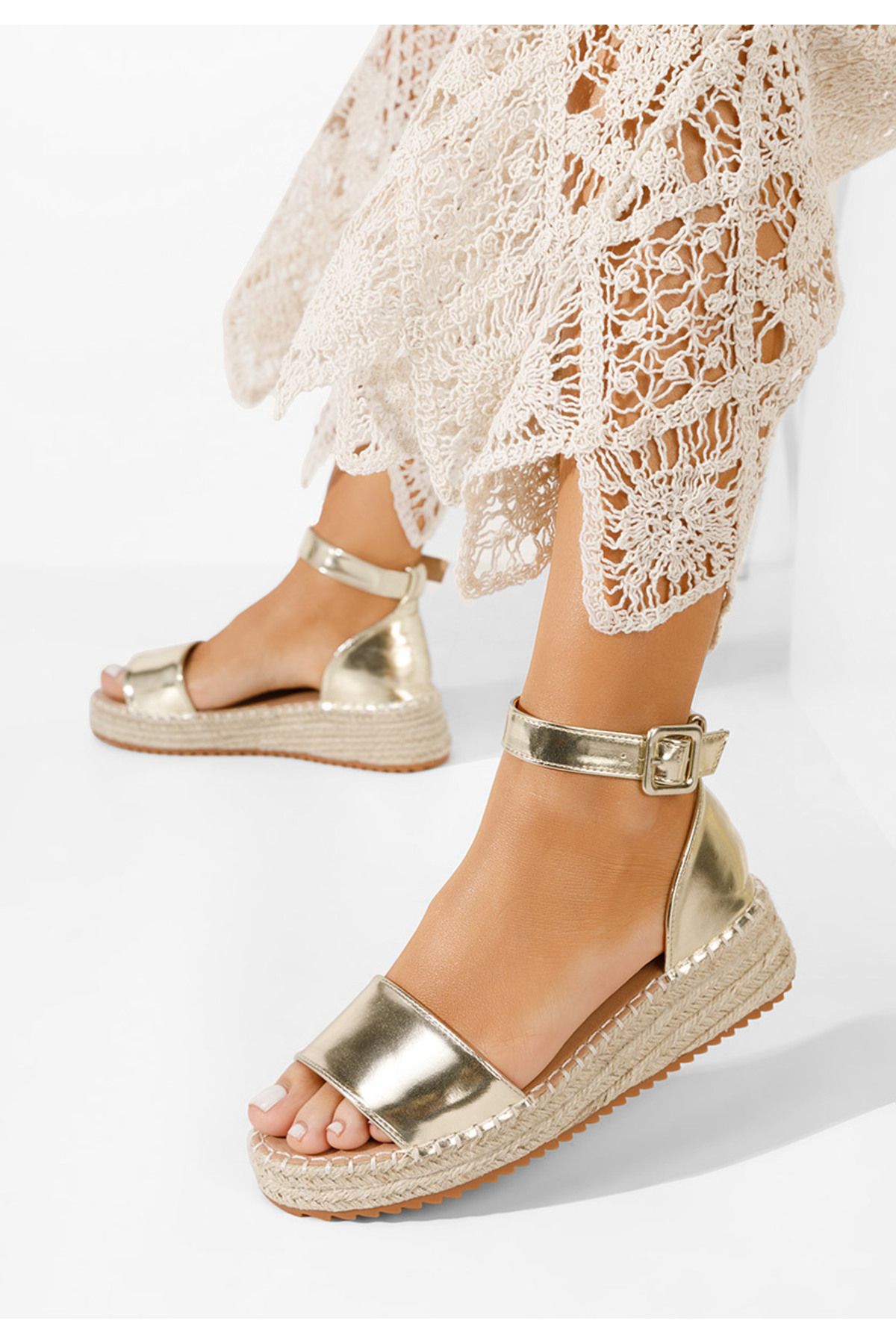 B T Shoes Sandale Tip Espadrile Vicky Aurii Femeie - 36