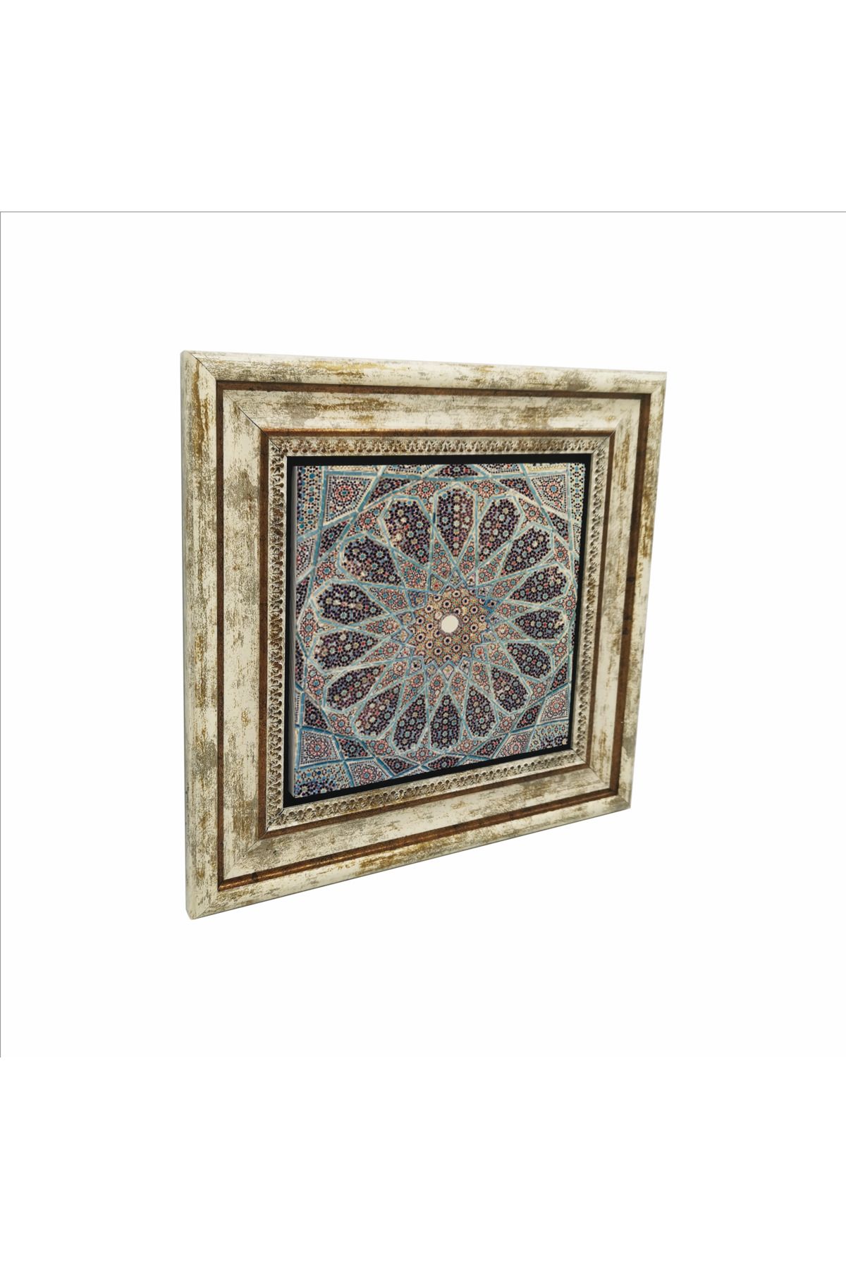 Sadrazam Sa'di-yi Şirazi Türbesi Kubbesi Baskılı Doğaltaş Tablo (25 X 25 KD-67)