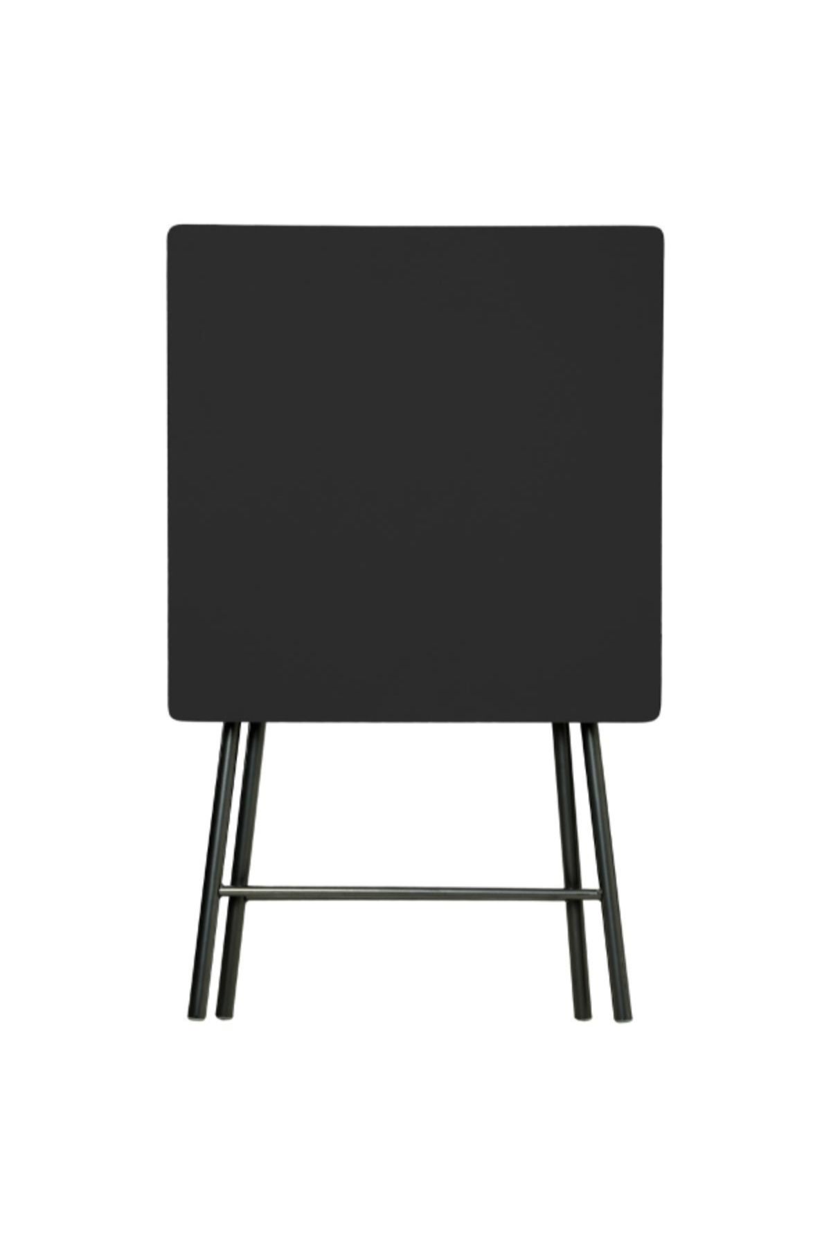 Five Simply Smart-طاولة قابلة للطي من المعدن والألياف الزجاجية لشخصين 76 × 60 × 60 سم 2