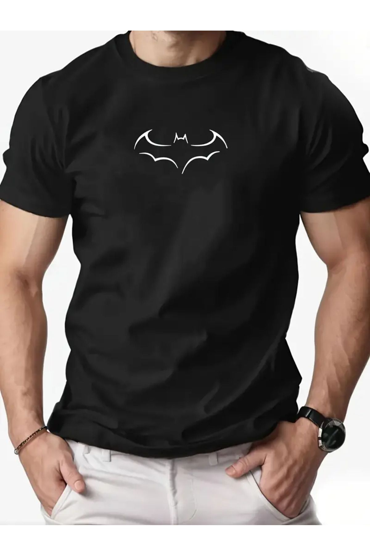 AEMİ Unisex Baskılı Oversize Bisiklet Yaka T-shirt