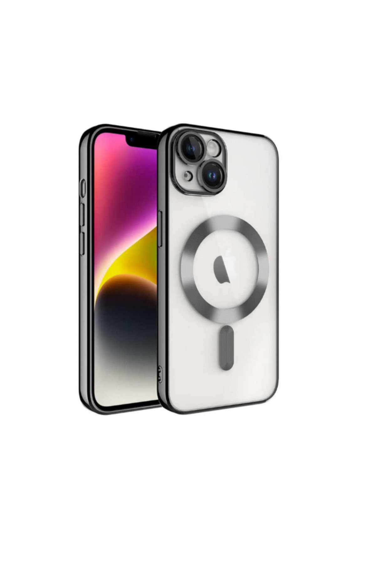PEXURA TECH İphone 13 Magsafe Destekli 360 Koruma & Kamera Lens Koruyuculu Premium Şeffaf Telefon Kılıfı