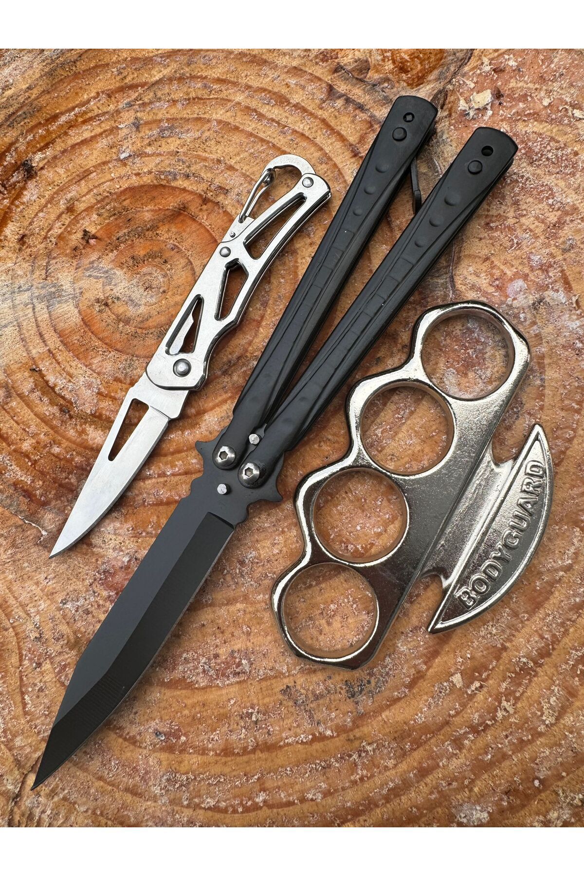 Retro Steampunk Siyah Çelik çakı Çakı