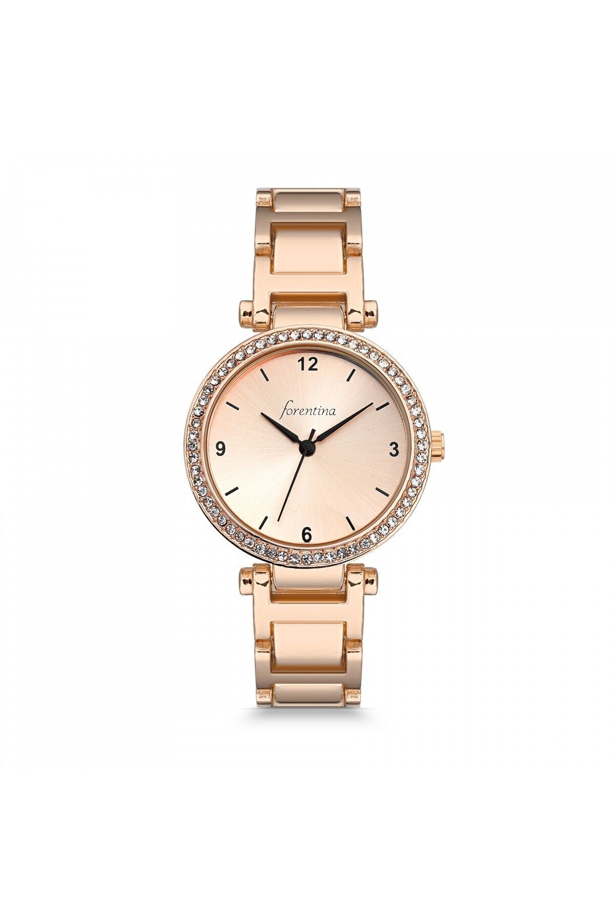 Forentina  Kadın Rose Metal Kol Saati - Rose Yapay Güllü Kutuda Hediye - Ps182100tr - Görsel 4