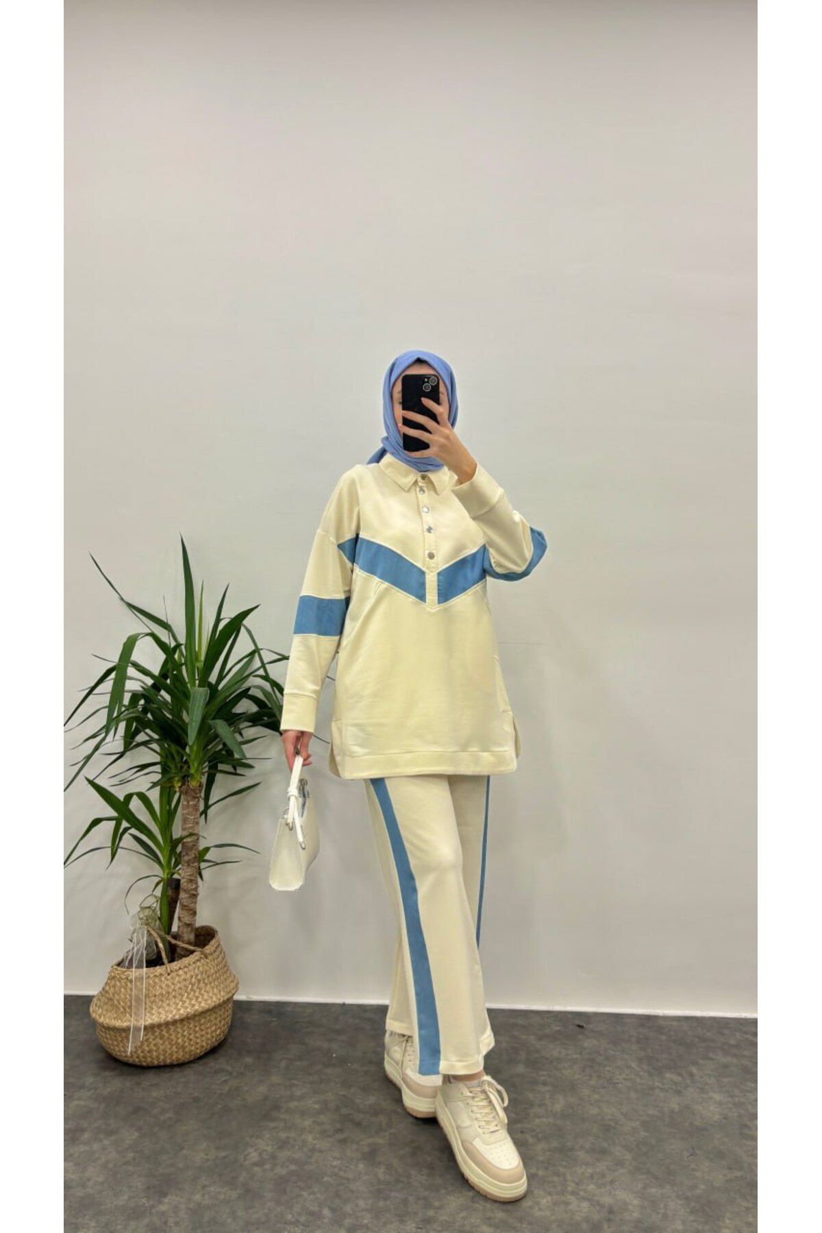 Suede Style 5182 - 2 İplik Kot Garnili Kadın Takım