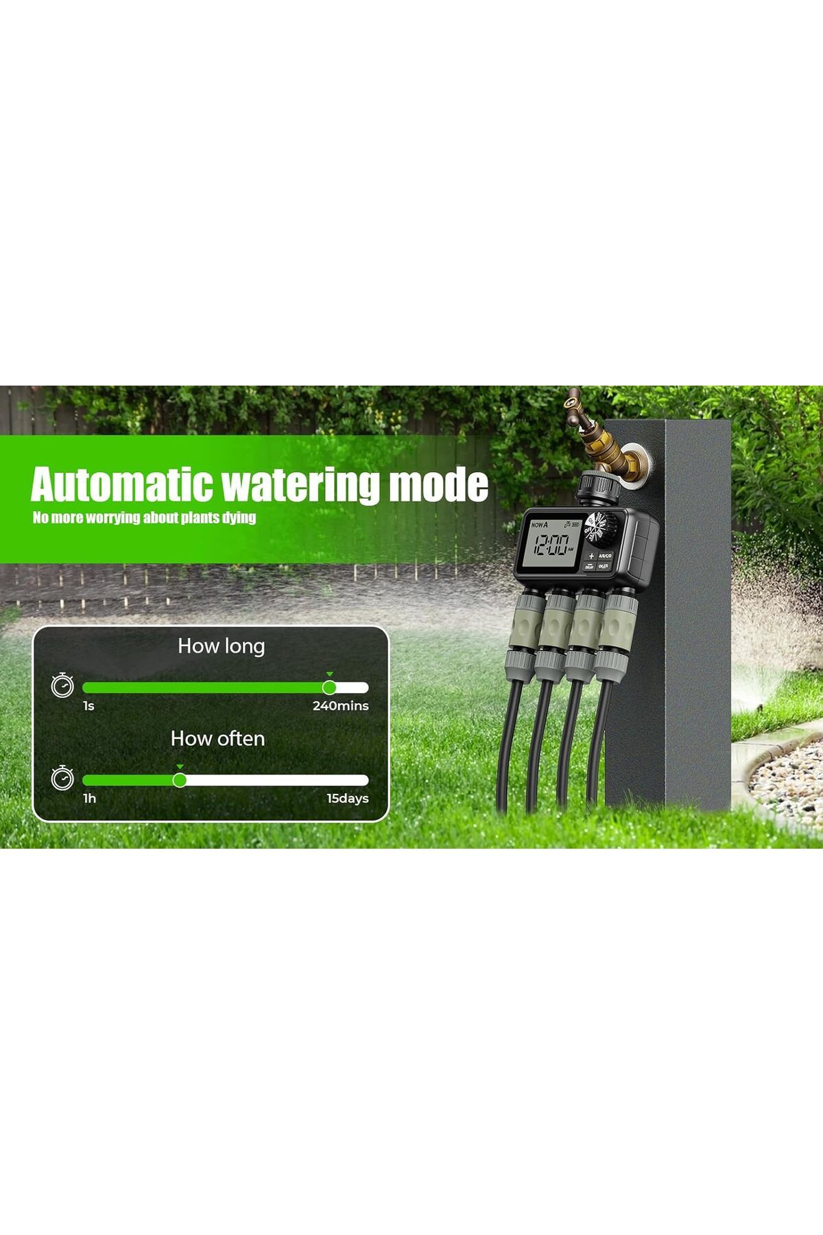 Egardenkart-Smart 4-Outlet Automatic Water Timer 7