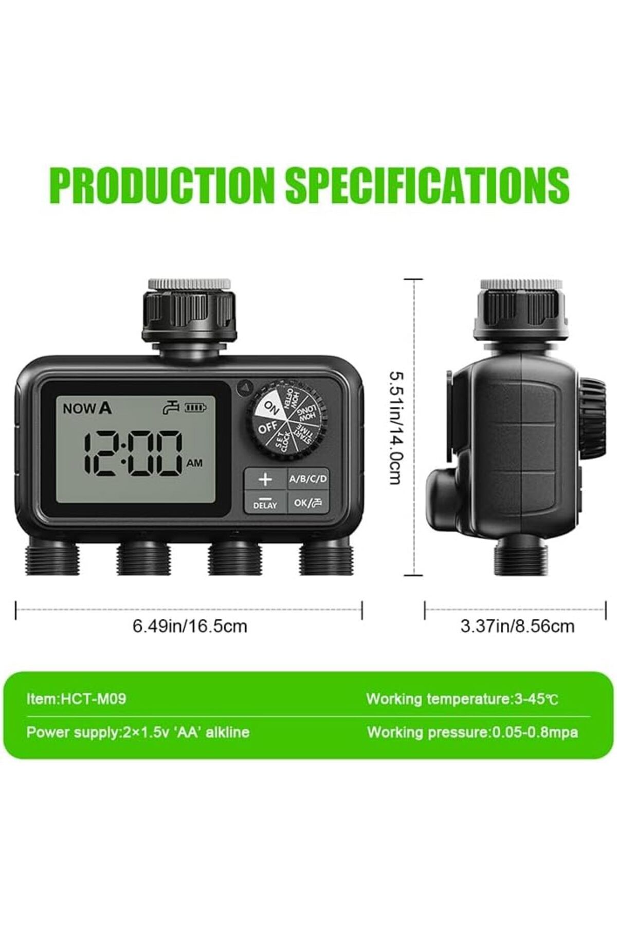 Egardenkart-Smart 4-Outlet Automatic Water Timer 4