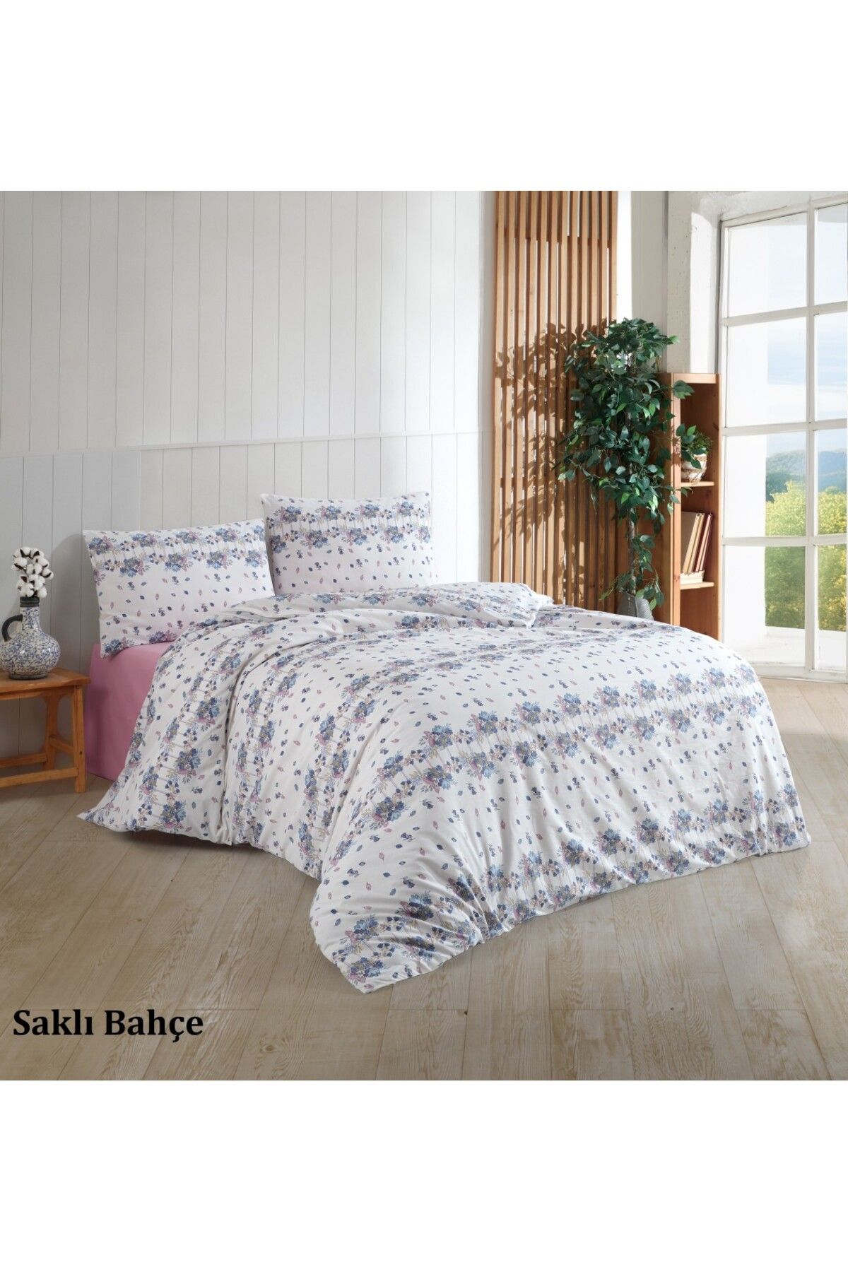 Weekend Home Çift Kişilik Pamuklu Nevresim Takımı Mavi