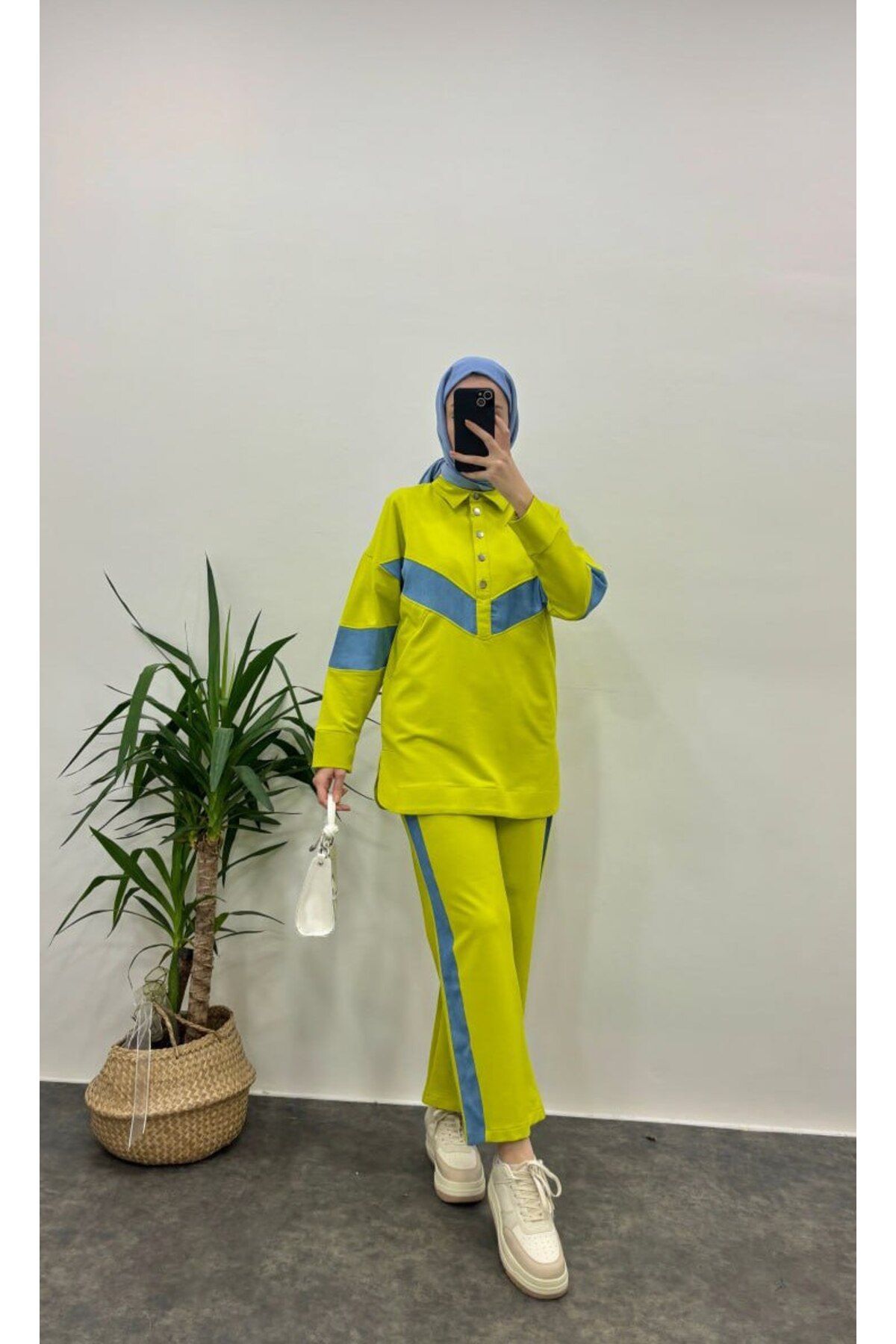 Suede Style 5182 - 2 İplik Kot Garnili Kadın Takım