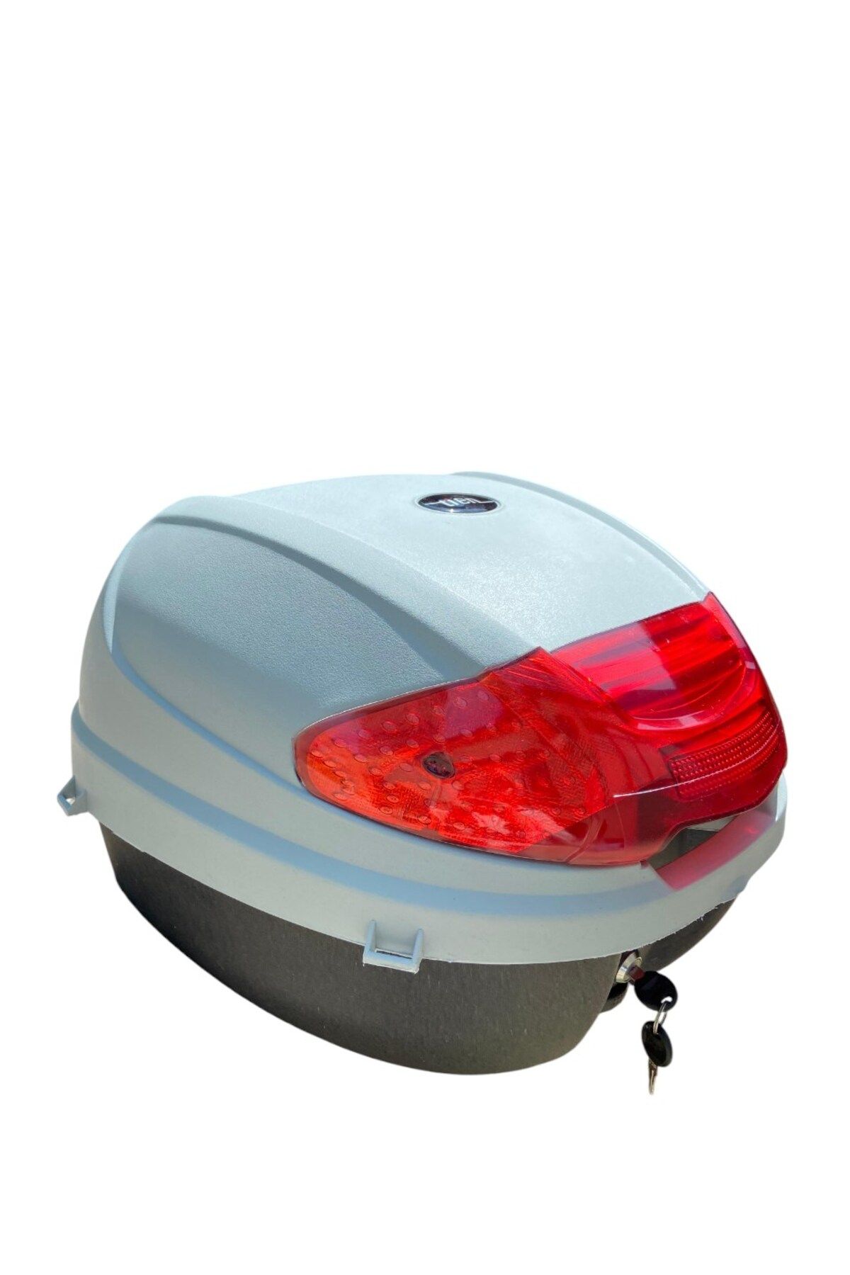 TİEN MOTOR Tien 35 Litre Motosiklet Arka Çantası Sırt Dayamalı Gri
