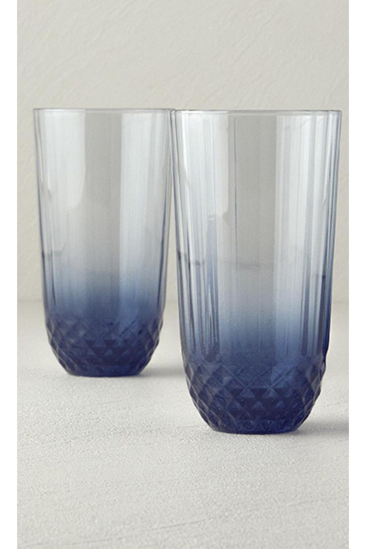 English Home Vivid Cam 2'lü Meşrubat Bardağı Lacivert 345 ML
