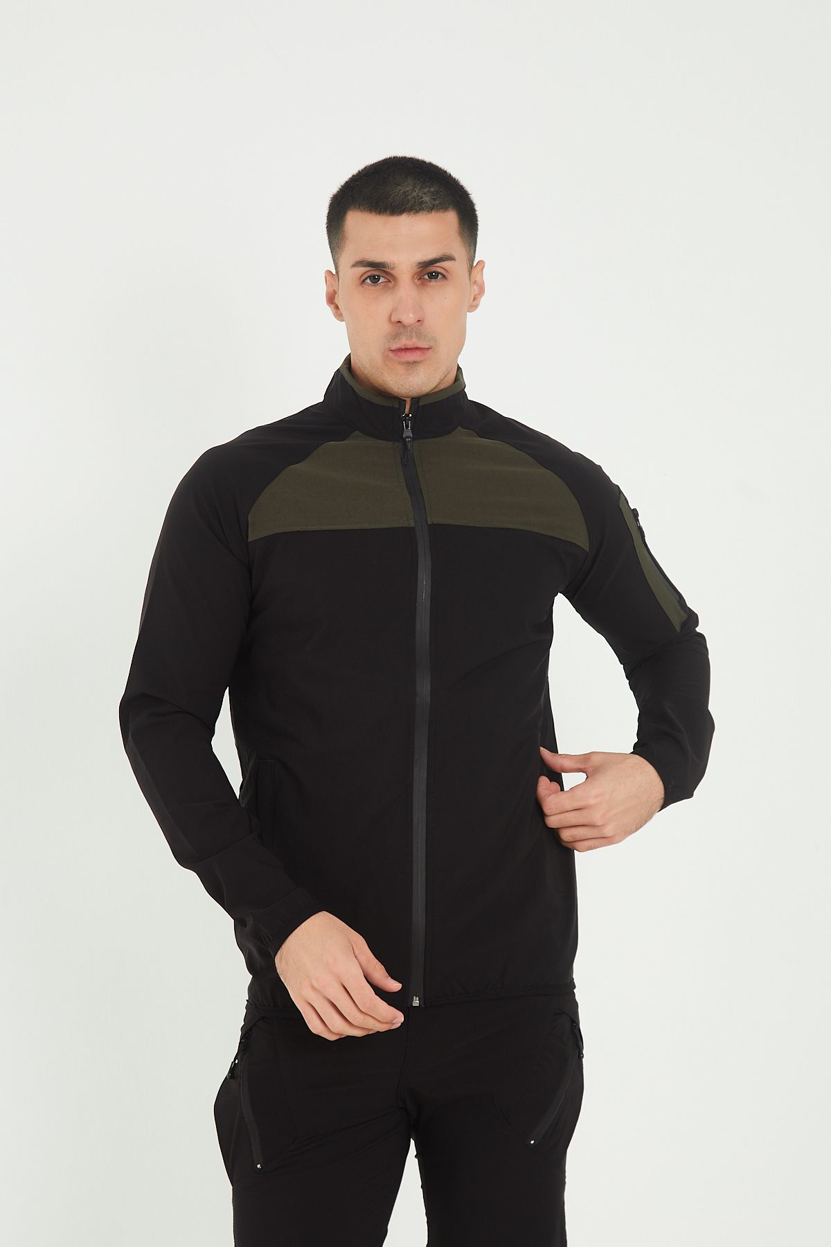 Camp Scoutland Camp260 Outdoor Tactical Su iticili Erkek Fermuarlı Taktik Sweatshirt