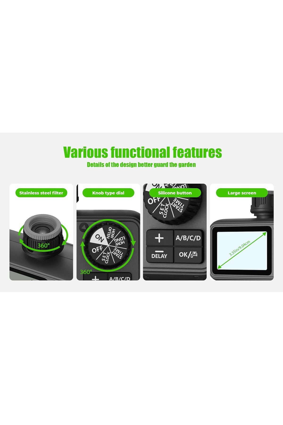 Egardenkart-Smart 4-Outlet Automatic Water Timer 5