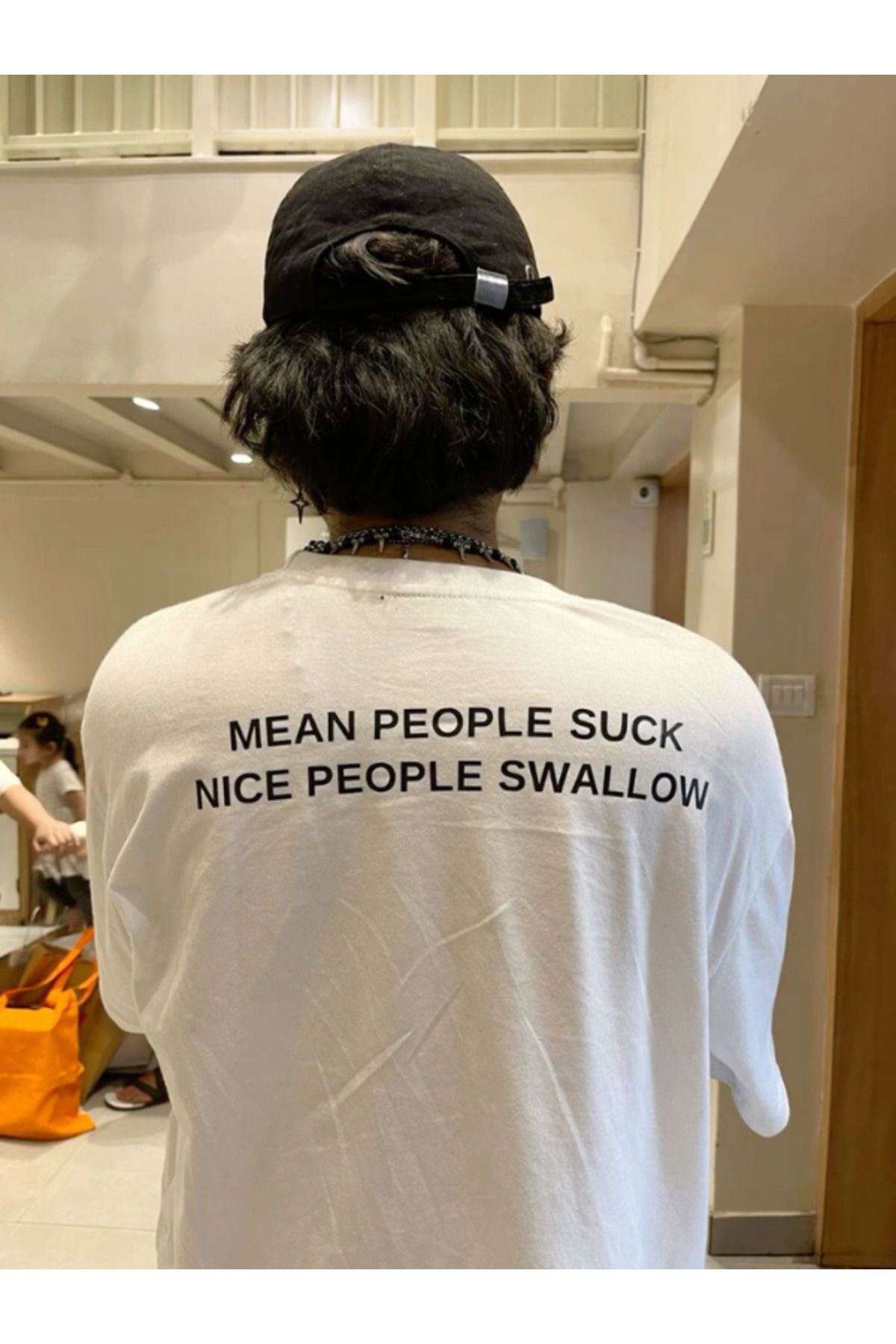 DEEFWEAR DREICH MEAN PEOPLE BASKILI BEYAZ TSHIRT