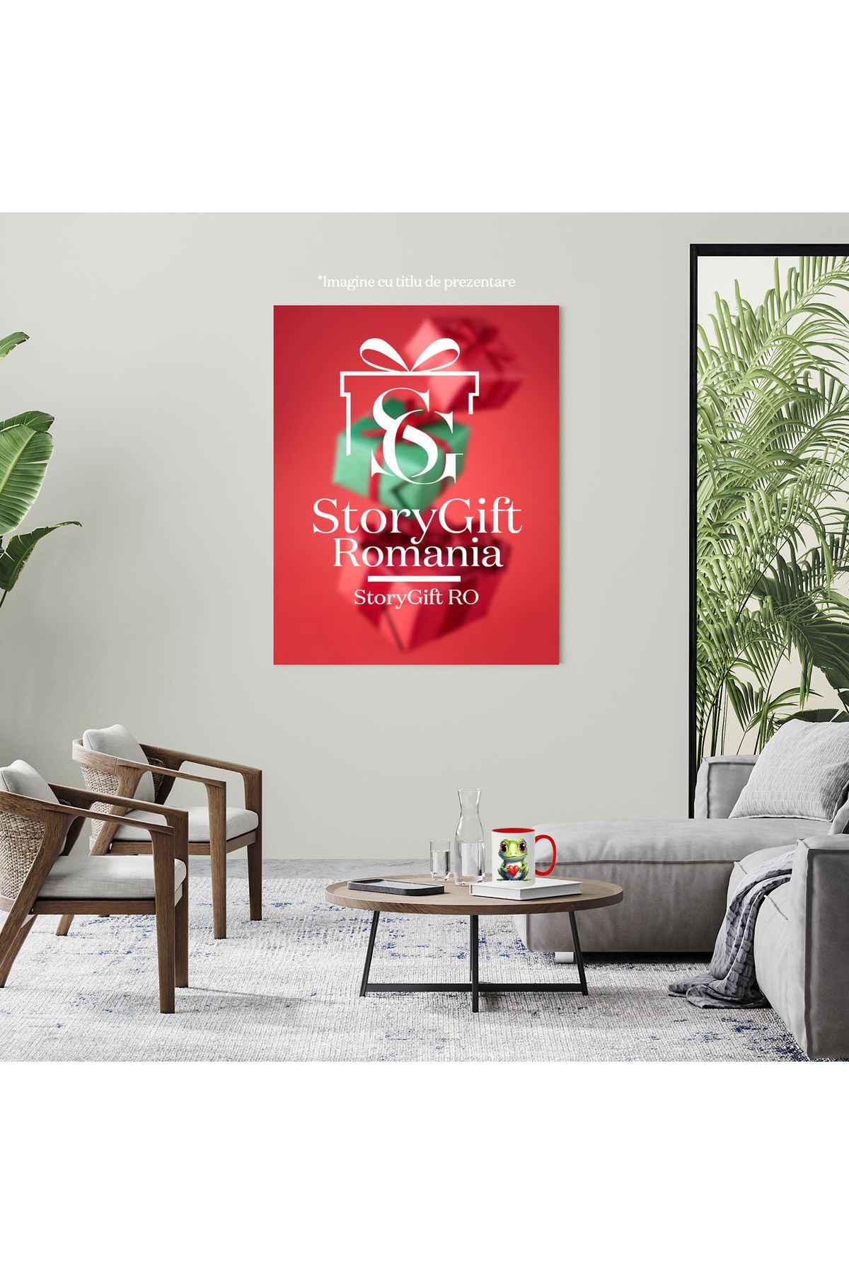 StoryGift Romania-Mug with a frog holding a heart in its arms | gift | Valentine's Day | il, Cu,STG. 4