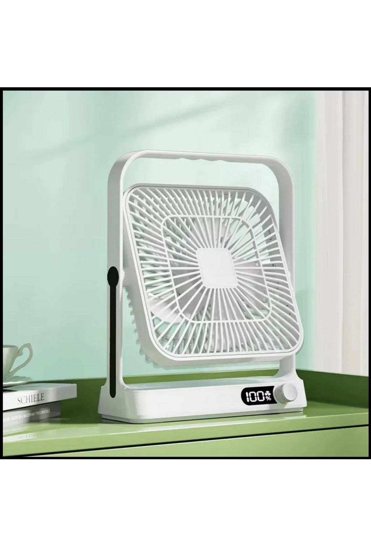 Tastech MASAÜSTÜ ŞARJLI FAN 120 HIZ KADEMELİ ULTRA İNCE LED GÖSTERGELİ VANTİLATÖR SERİNLETİCİ MİNİ KLİMA