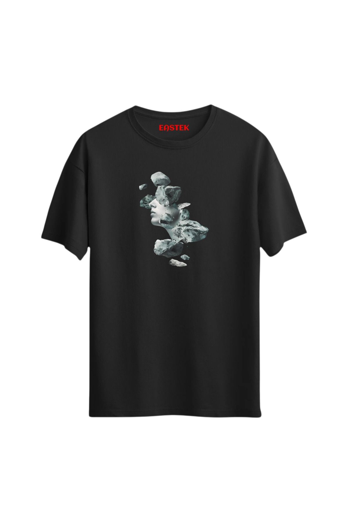 Eastek Fragmented Face Unisex Baskılı Tasarım Tshirt