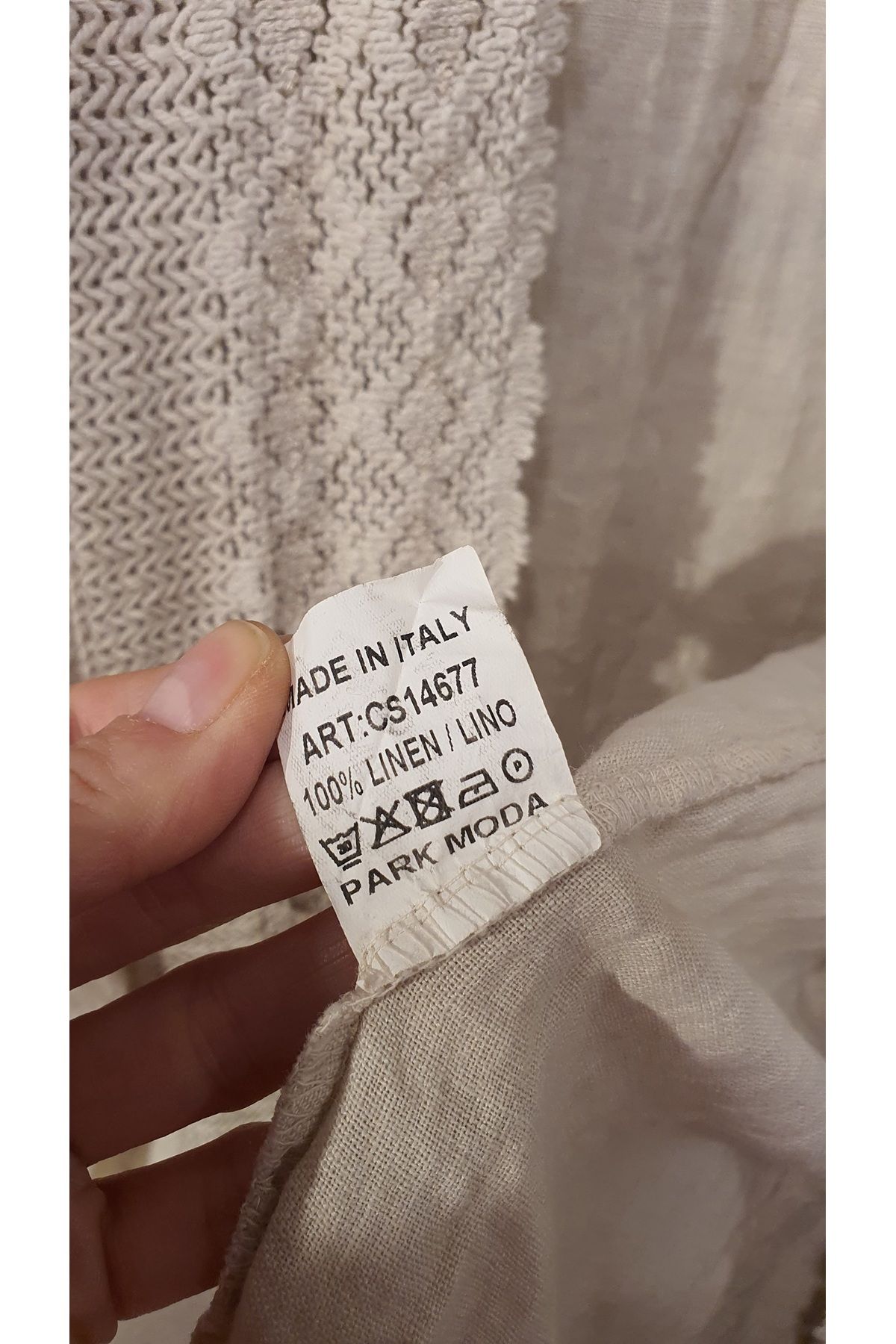 Park Moda-Μακρύ λινό μπουφάν ιταλικό καπάκι 4