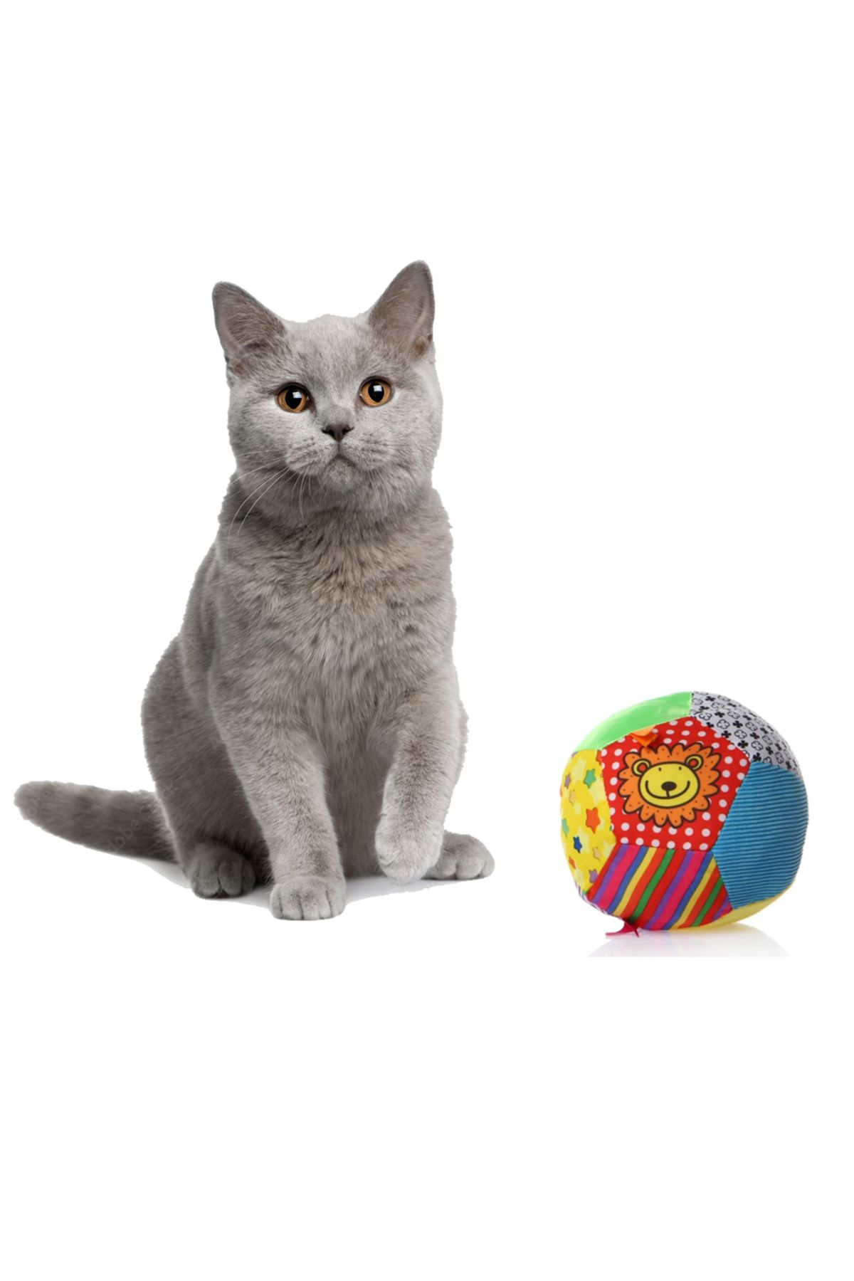 Calimera Toys Calimeratoys Yumuşak Çıngırak Sesli Kedi Topu 13cm