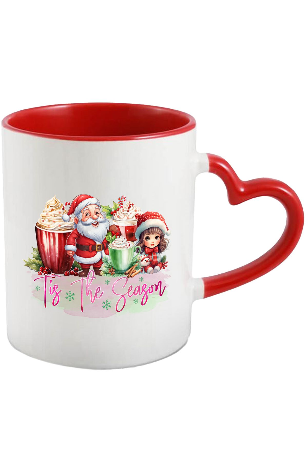 StoryGift Romania Cana Cu Mosc Craciun Cu Mesajul "tis The Season", Craciun Fericit, Ilustratie, I, Cu ,stg - One Size