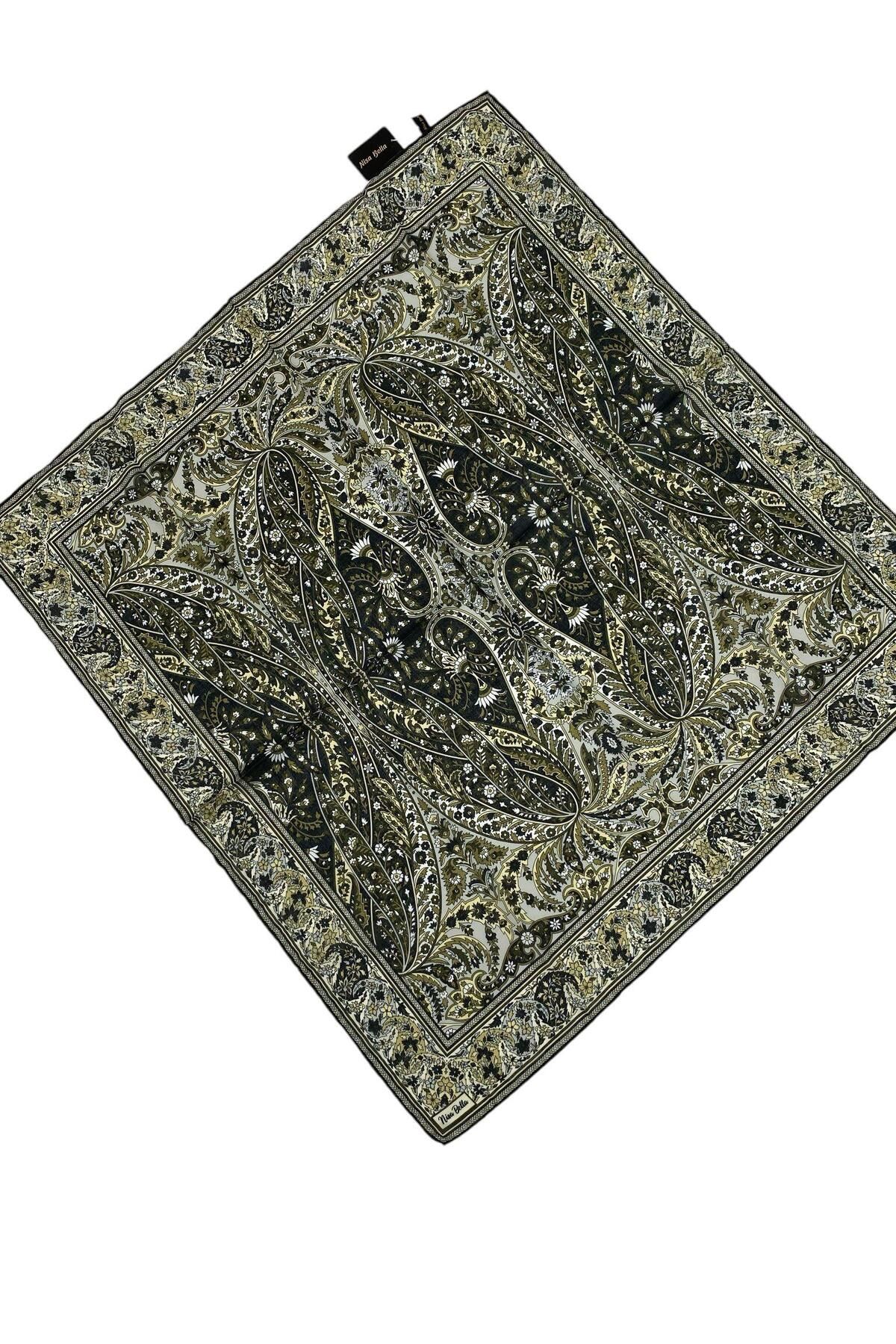 NİSA İPEK RETRO SOFT EŞARP HAKİ (SR8)
