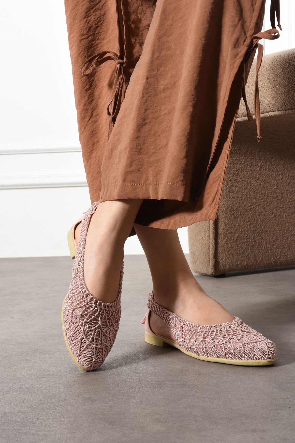 StWenn-Women's Knitted Sandals Ballet Shoes Women's Shoes Casual Shoes 2