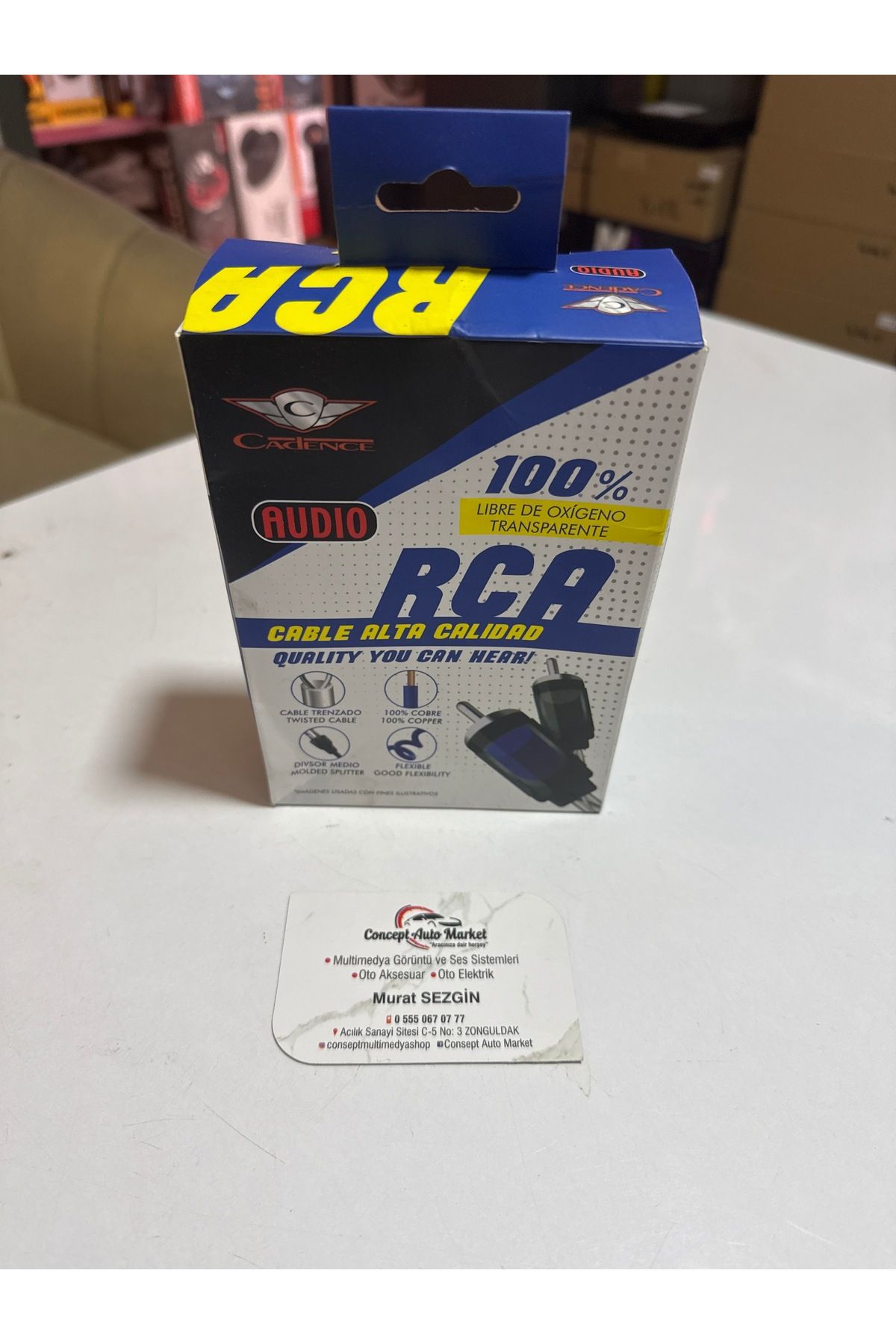 Cadence Oto amfi Rca kablosu