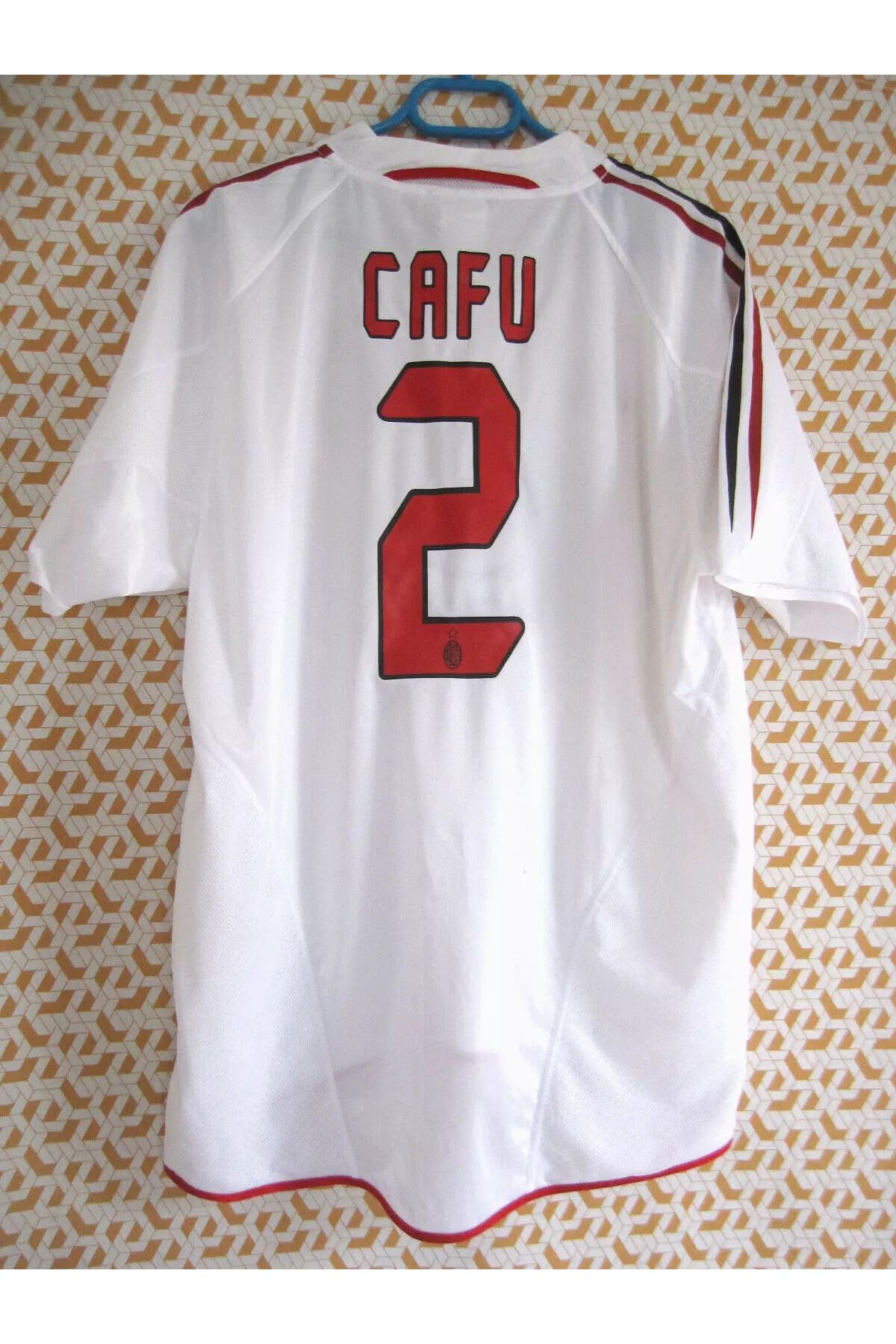 kombinezyum 2003-04 İsimsiz AC Milan Away Shirt OPEL #2 CAFU Yetişkin Forması