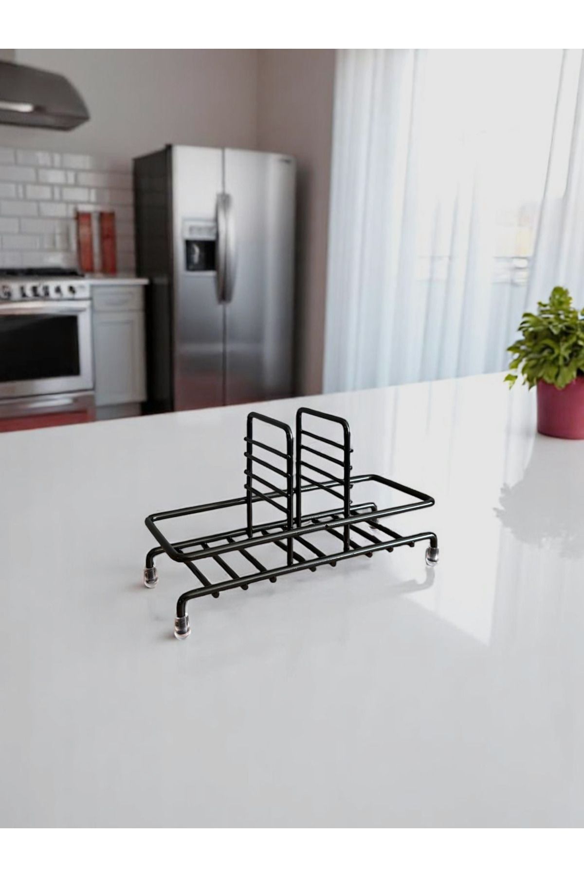 Magic Objects Sıvı Sabunluk Standı, Metal Sıvı Sabunluk Siyah