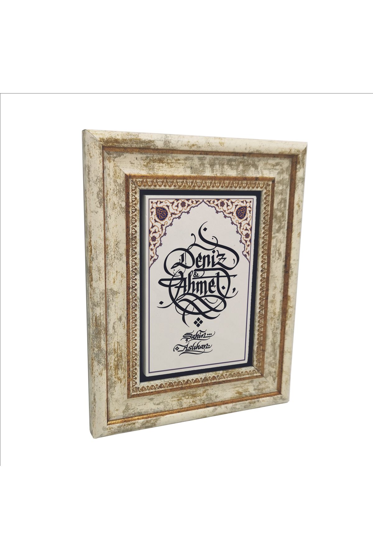 Sadrazam Hat Sanatı İle İsim Yazılı Doğaltaş Tablo (20 X 25 KDKD-5)