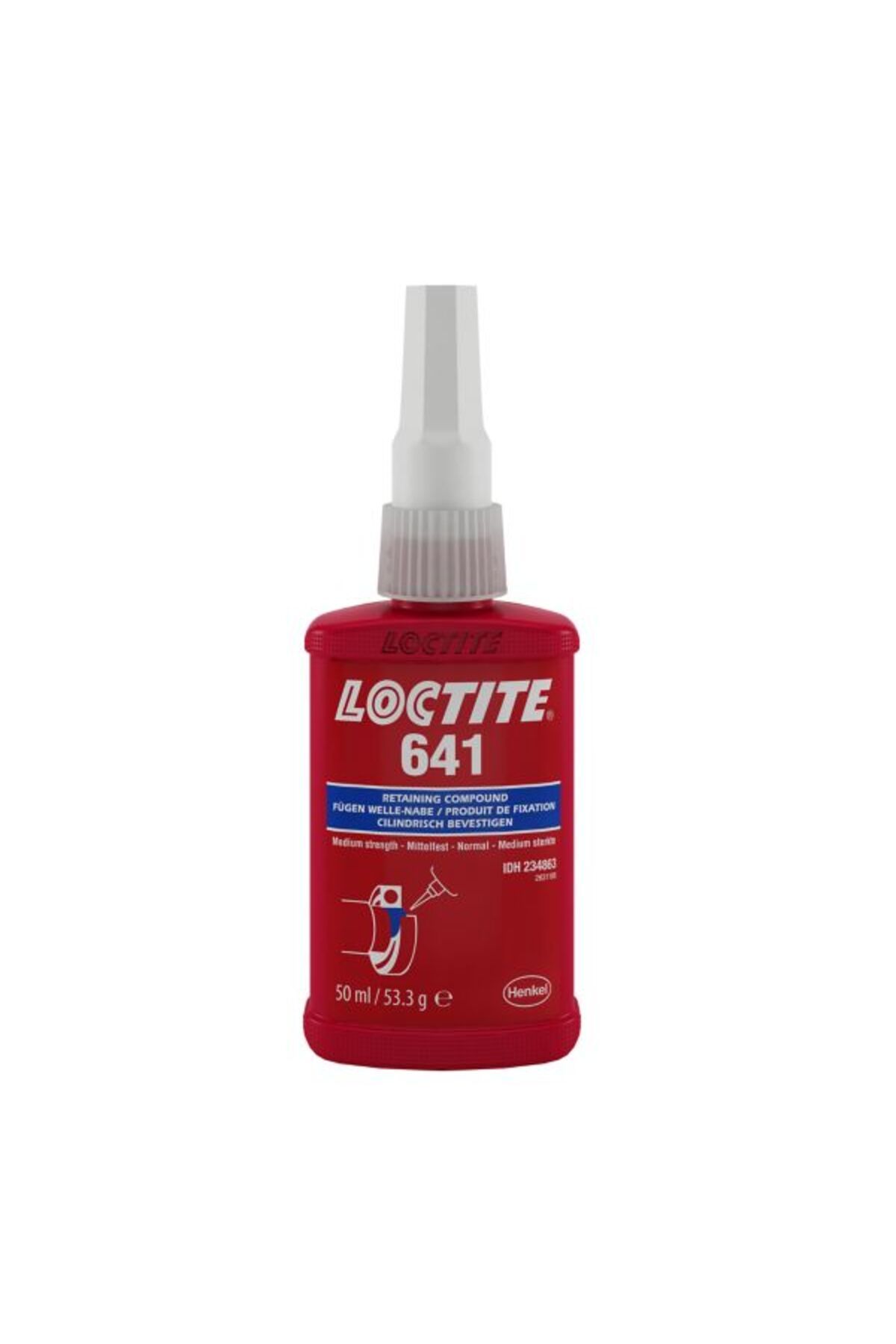LOCTİTE Loctite 641 Rulmanlar İçin Orta Mukavemetli Sıkı Geçme Bileşeni 50 gr/ml