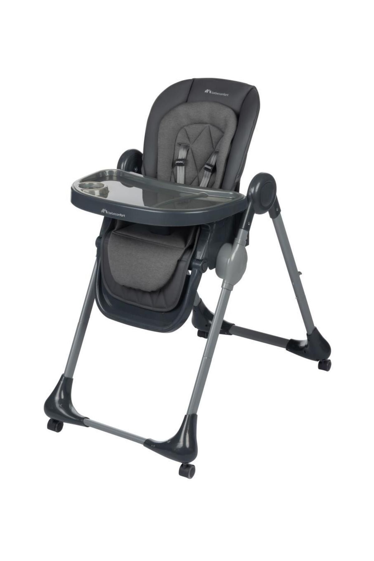 BEBE CONFORT Bebeconfort Olea Katlanabilir Tekerlekli Mama Sandalyesi Mineral Graphite