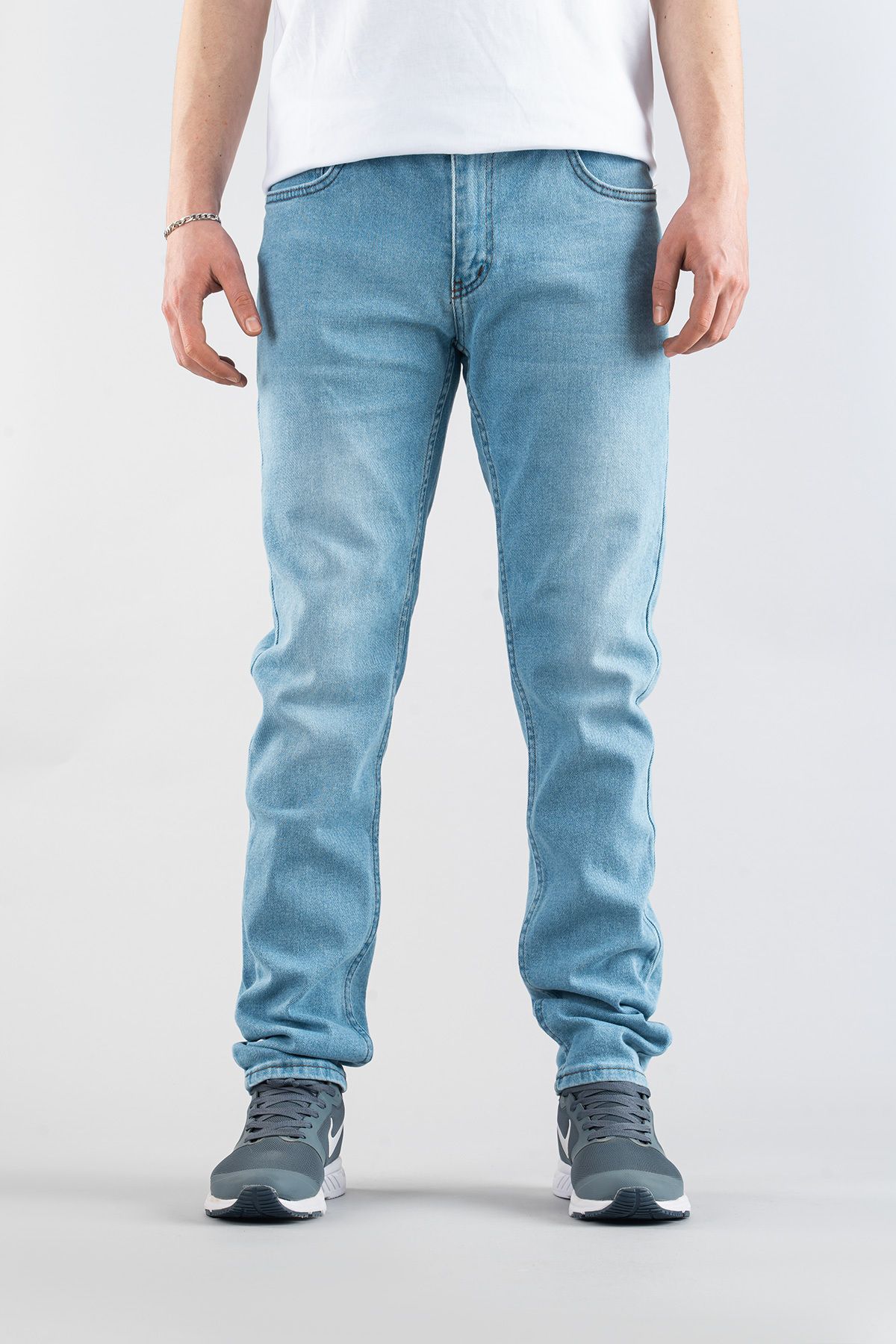 bombe Erkek Slim Fit Dar Kesim Kot Pantolon