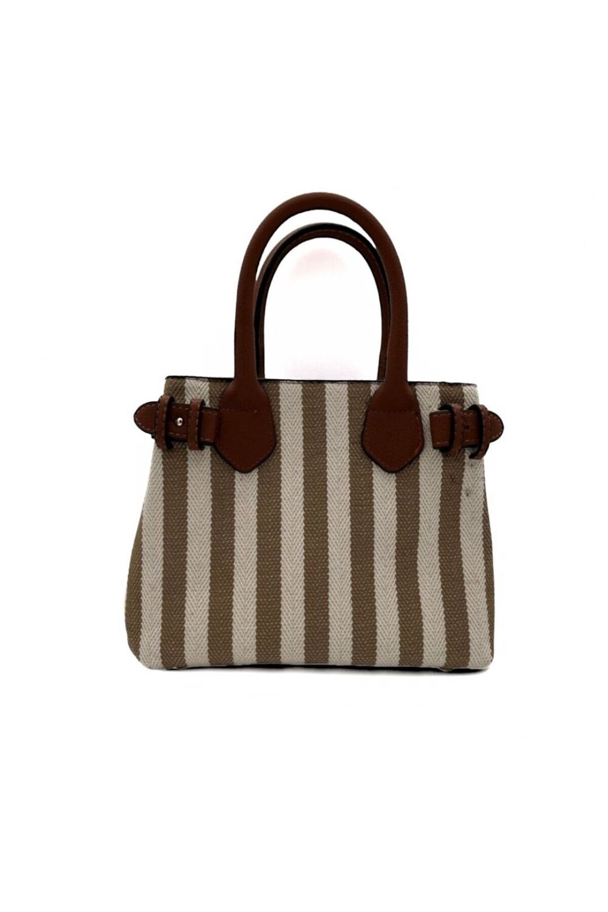 Besa Bags Çizgili Mini Kadın El Çantası