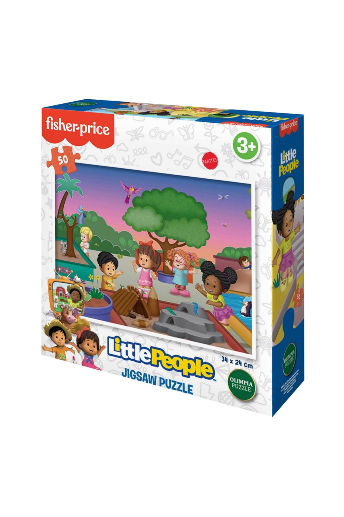 MATMEL Little People Lisanslı Puzzle 50 Parça