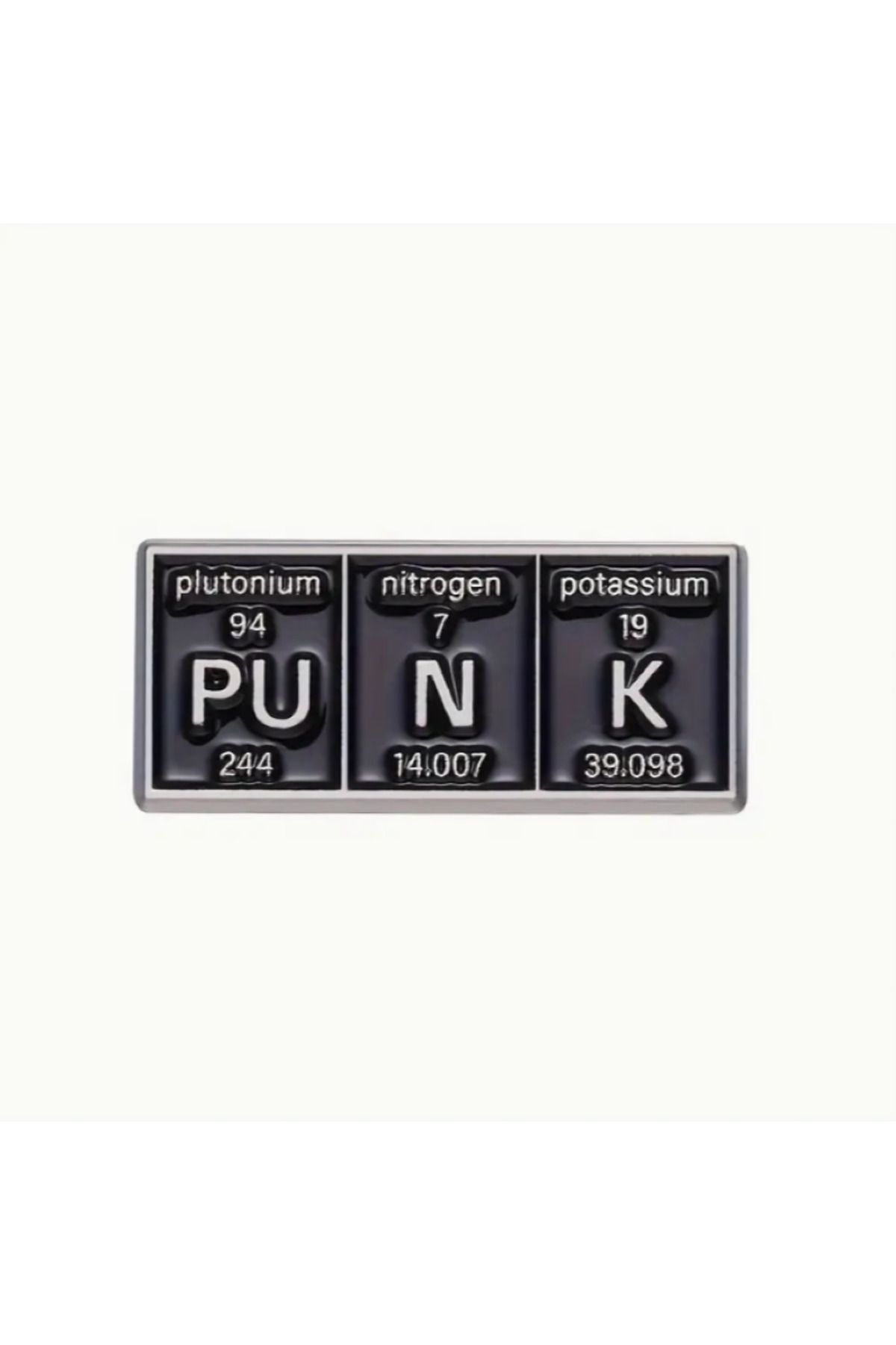MAURA LIYUZA Mizahi Periyodik Tablo Detaylı Kelime Broşları - Genius / Panic / Punk / Power Seçenekleri İle