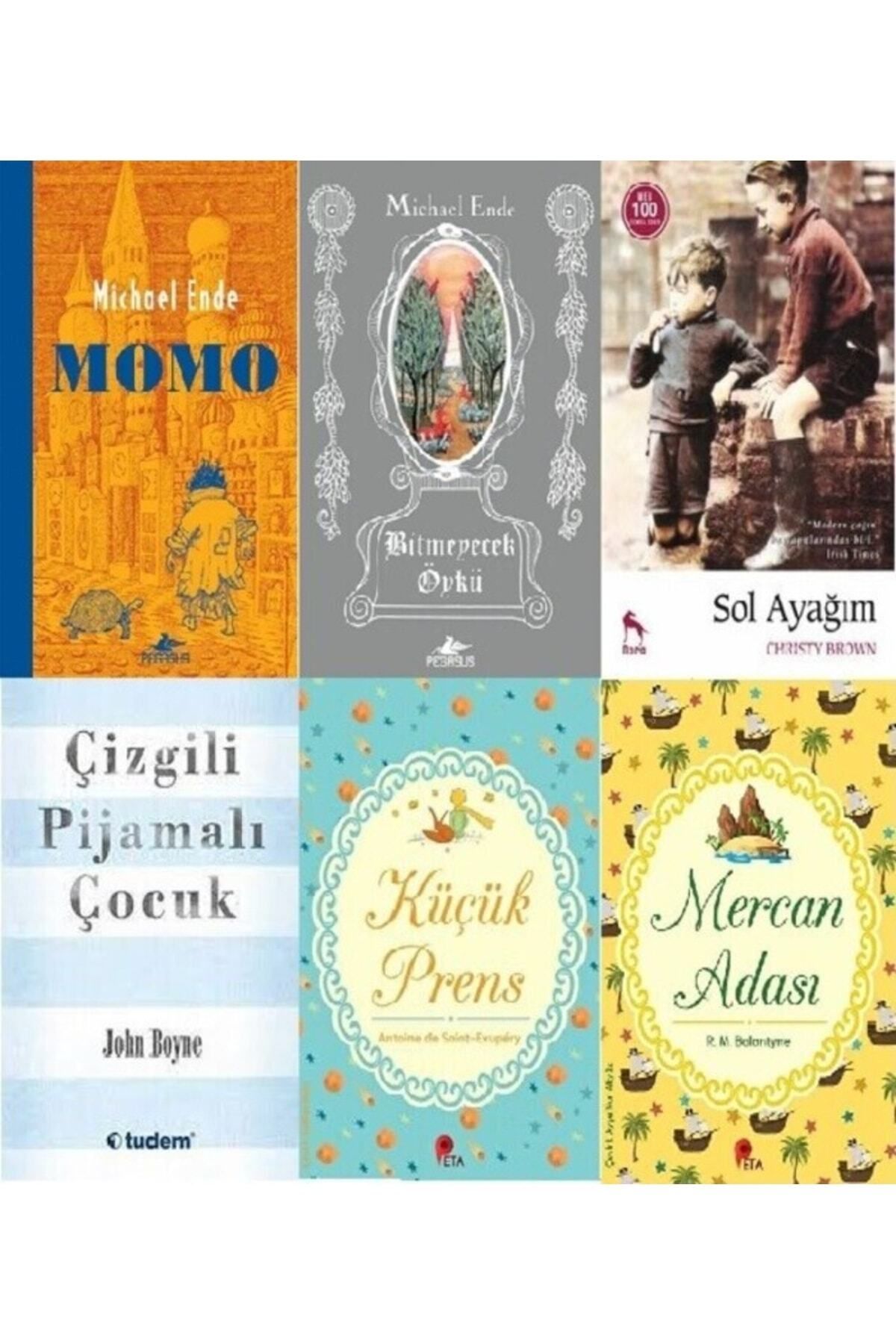 Pegasus Yayınları Momo - Bitmeyecek Öykü - Sol Ayağım - Çizgili Pijamalı Çocuk - Mercan Adası - Küçük Prens HEDİYE