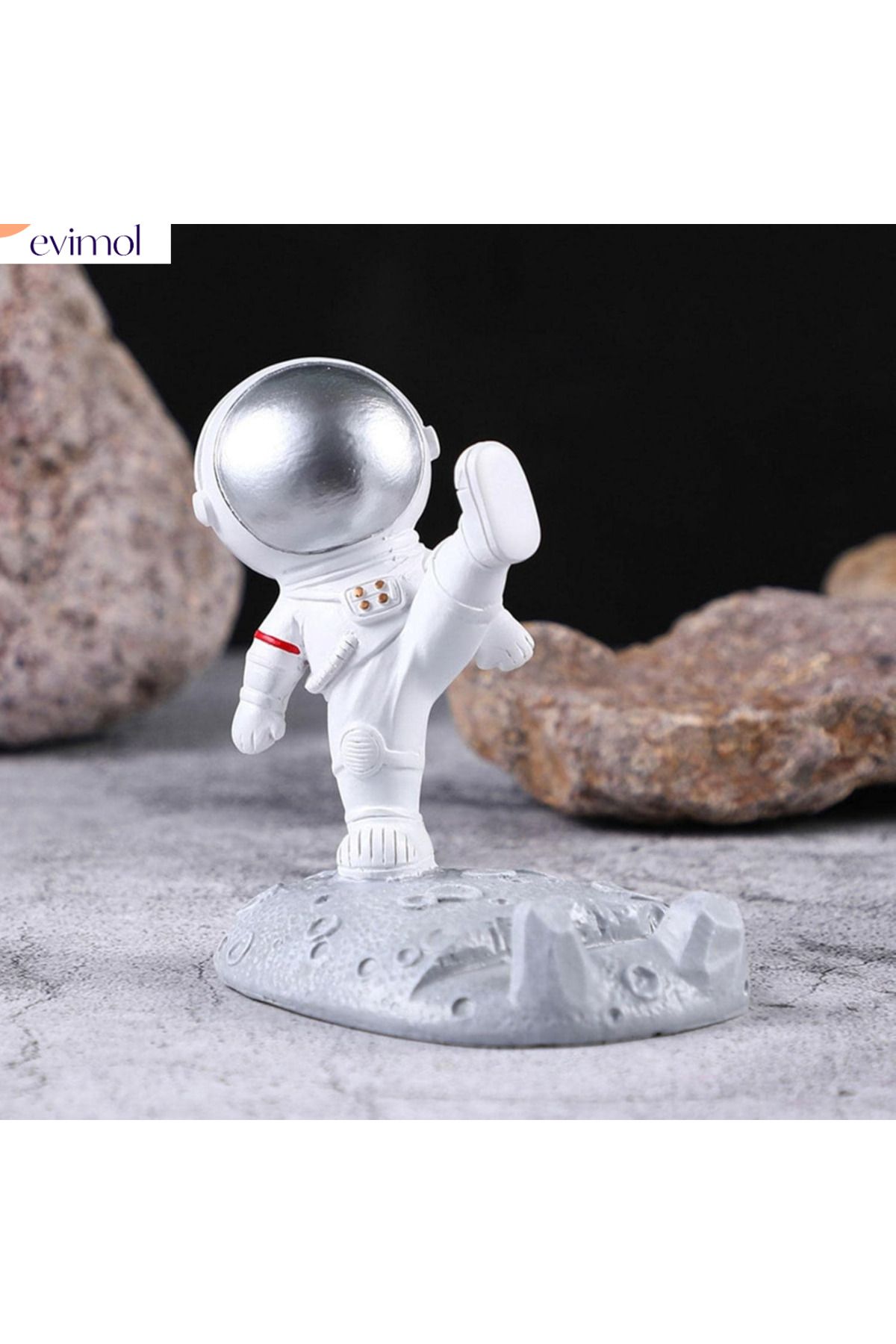 EVİMOL ASTRONOT UZAYDA ) TELEFON TUTUCU MASAÜSTÜ ( PLASTİK )