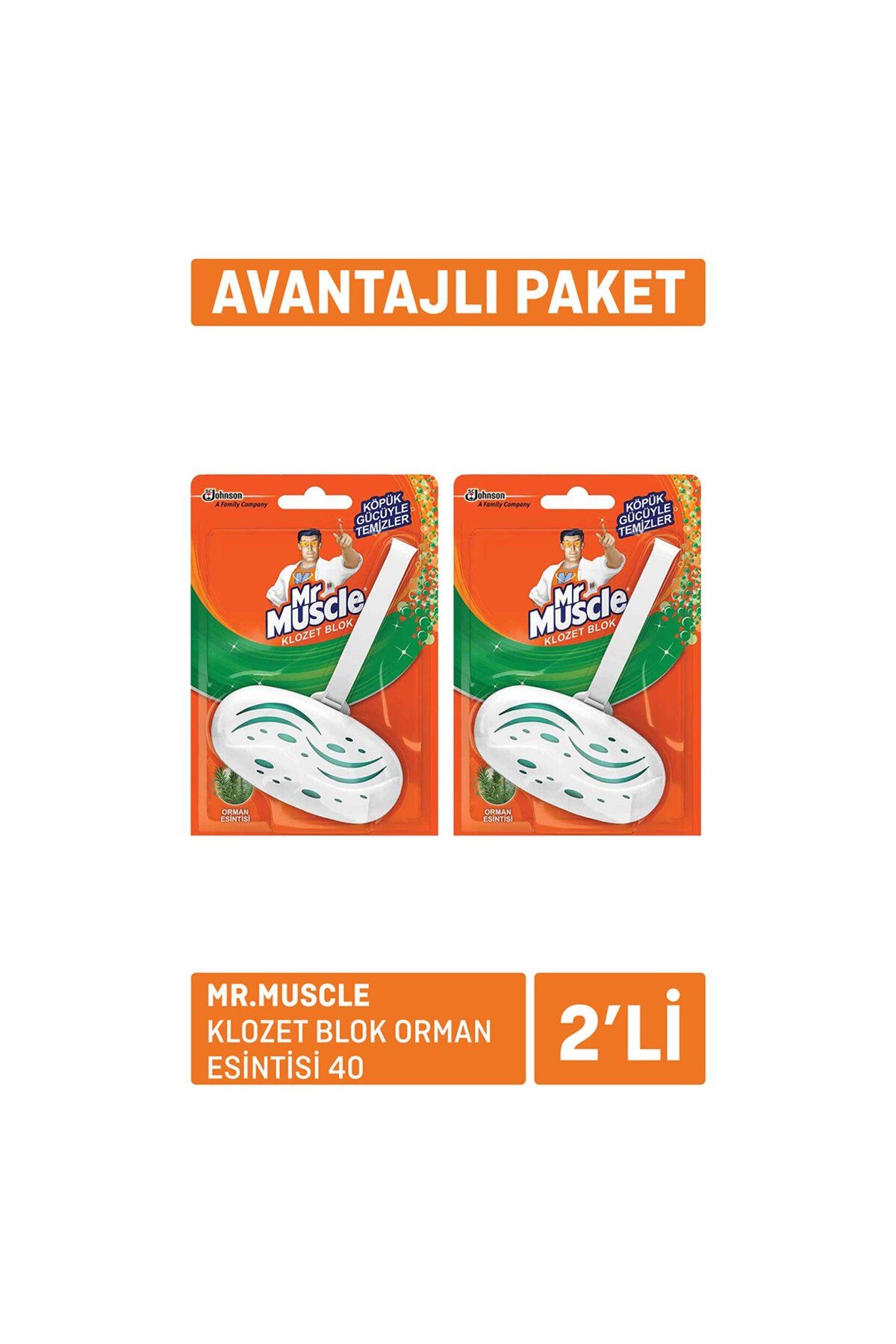 MATMEL Mr.Muscle Klozet Blok Orman Esintisi 2x40