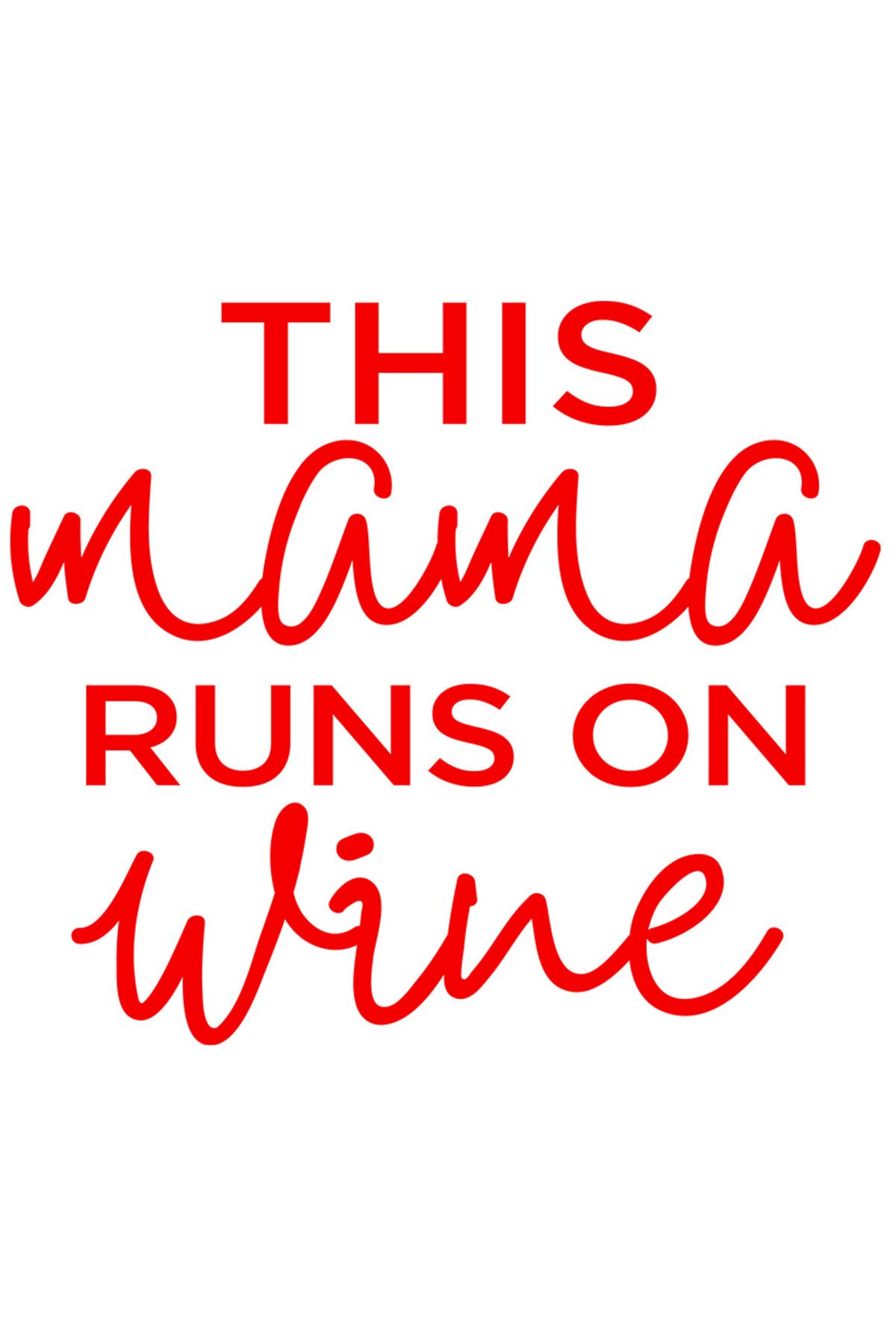 StoryGift Romania Sticker Autocolant 30cm Exterior Pentru Mamele Care Beau Vin Cu Mesaj In Engleza , Vinyl Rosu, - One Size