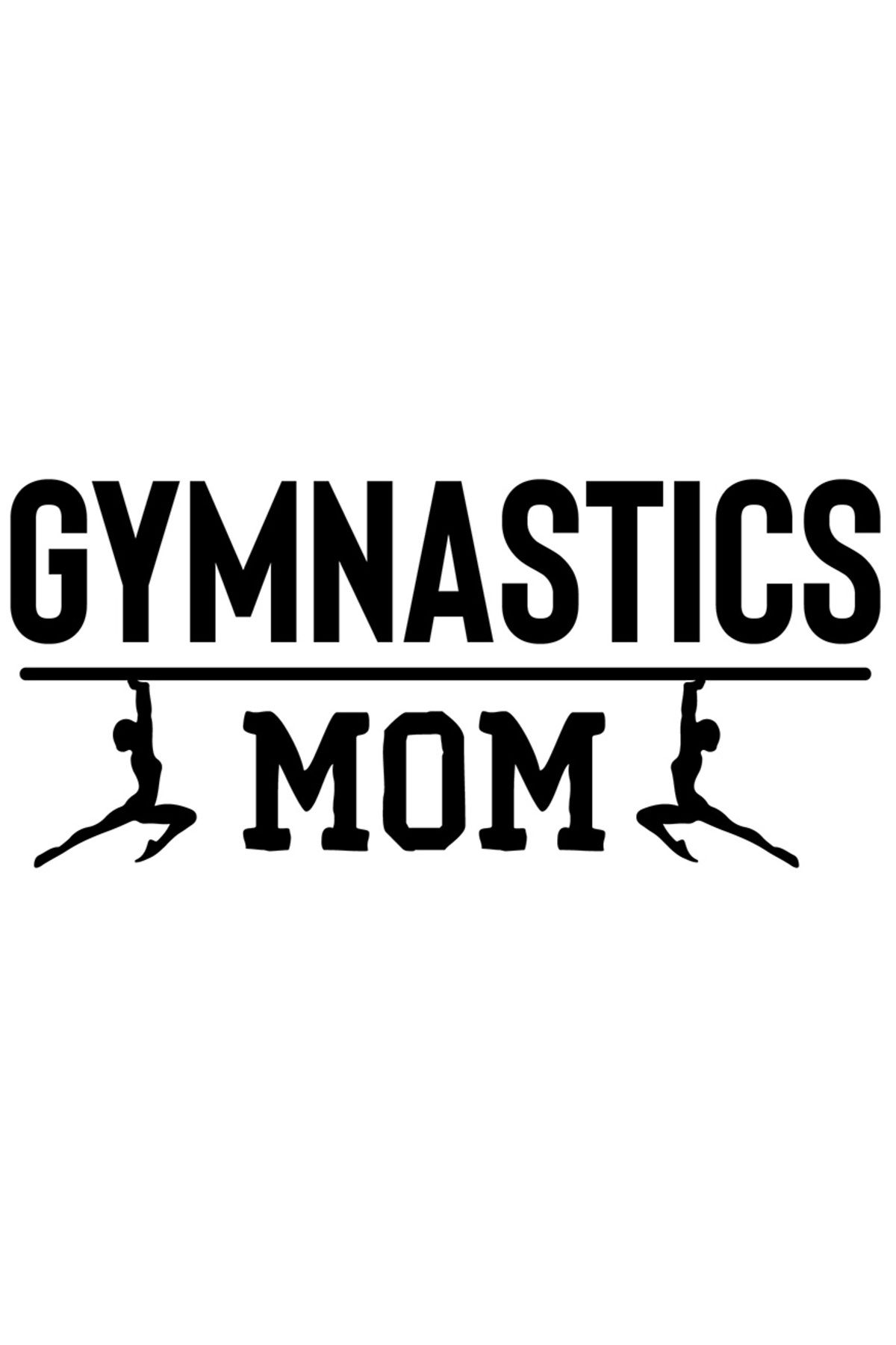StoryGift Romania Sticker Autocolant 30cm Exterior Pentru O Mama Gimnasta - Pasiune Sport Gimnastica , Vinyl Neg - One Size